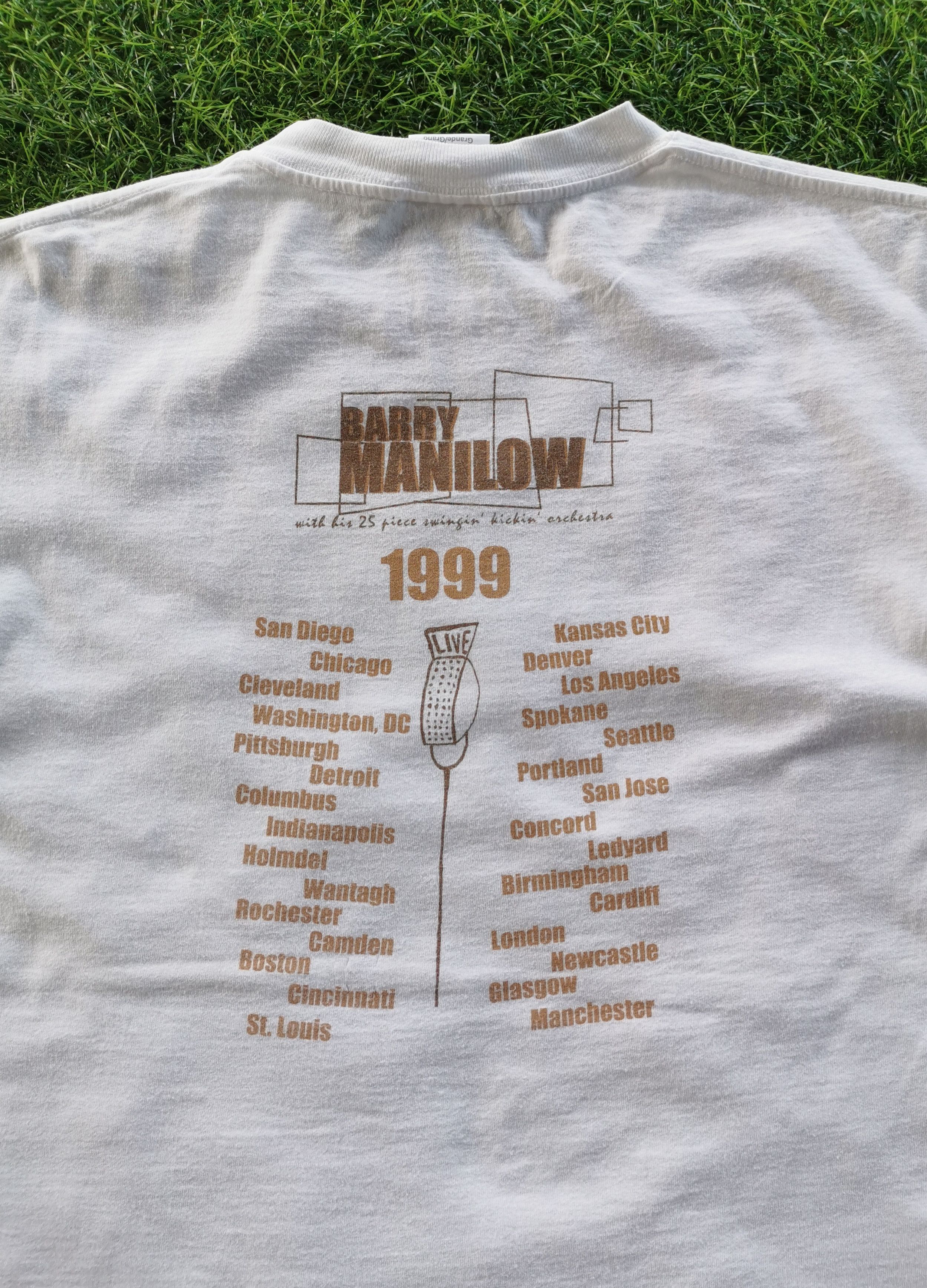 1999 Barry Manilow American Singer Artist Vintage Tshirt - 7