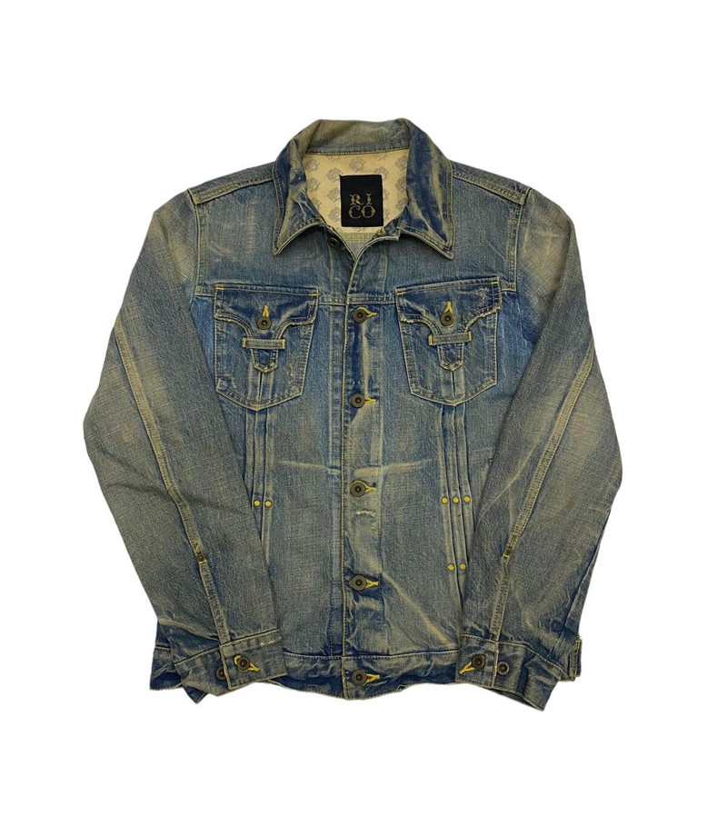 🔥DENIM JACKET RICO MADE IN JAPAN DENIM TRUCKER JACKET - 1