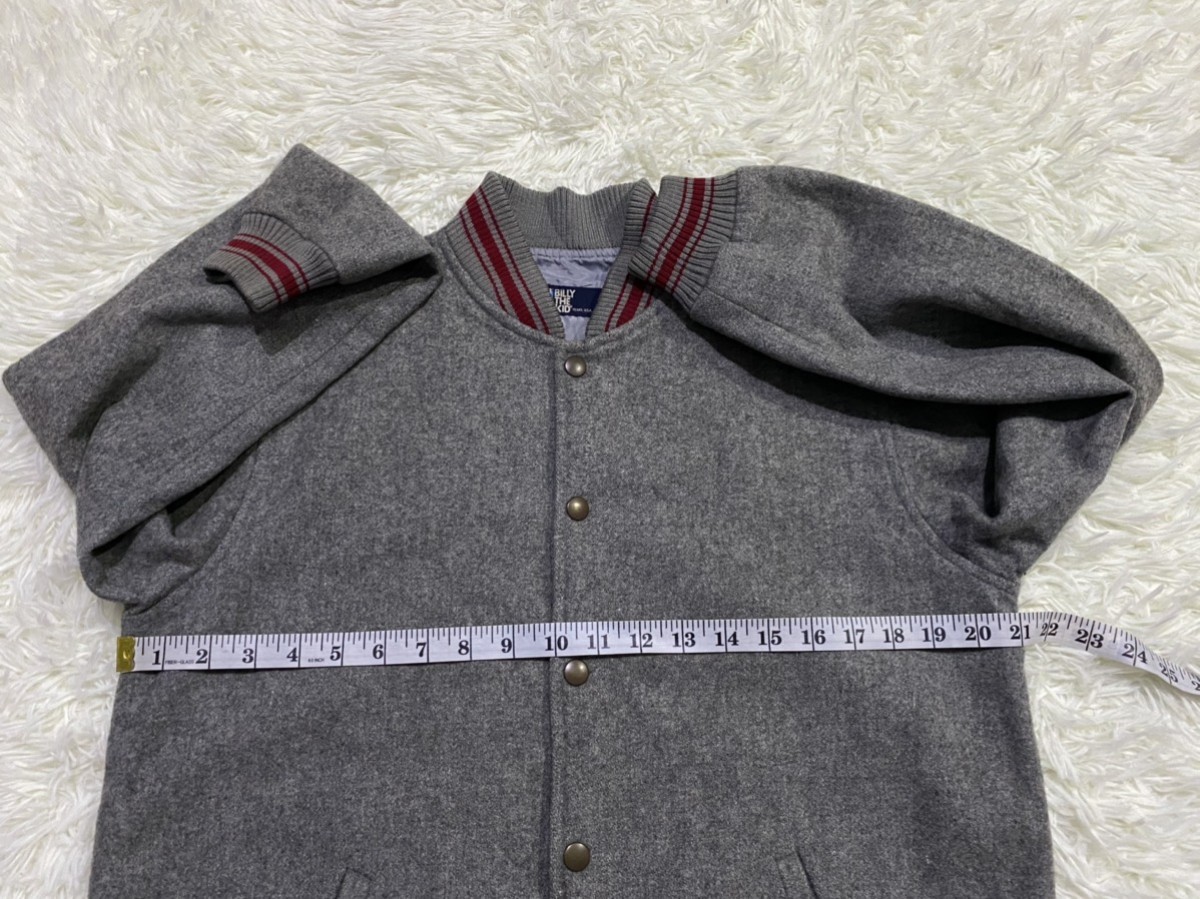 Japanese Brand - Billy The Kid Wool Blend Baseball Varsity Jacket - 13