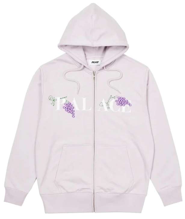 Palace Grape Zip Hood Size Large Color Lilac - 1