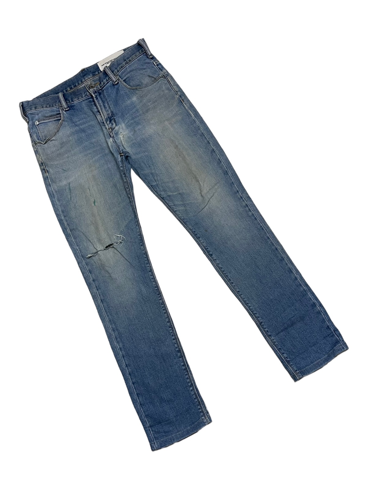 Ships Jet Blue - Designer Japanese Brand Ships Jet Blue Distressed Denim - 2