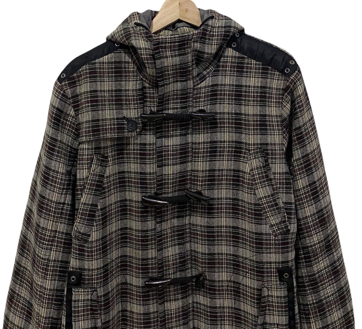 🔥COSTUME NATIONAL CNC FW04 FLANNEL TARTAN HOODIE JACKET - 8