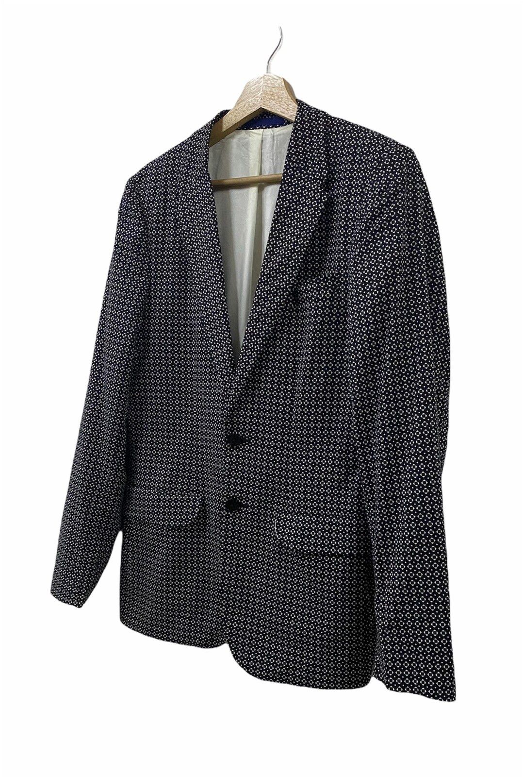 Rare🌑Paul Smith Uk Blazer Style Jacket Geometric Design - 9