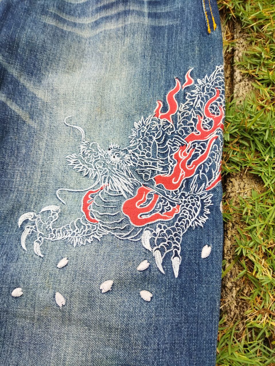 Eternal - Vintage Eternal Japan Dragon Embroidery Jeans - 2