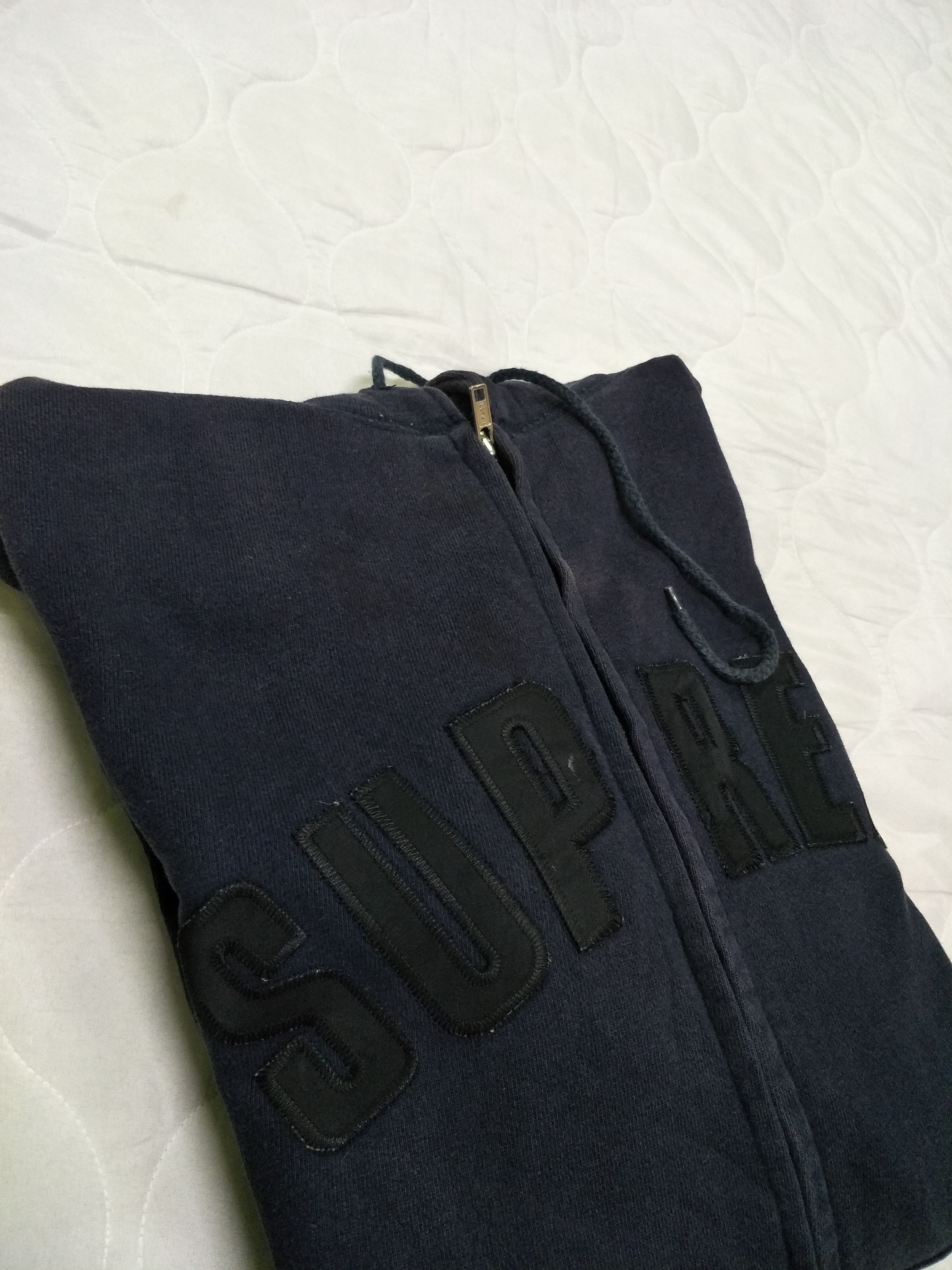 Vintage SUPREME Arc Logo Hoodies Made In Usa Distressed - 15