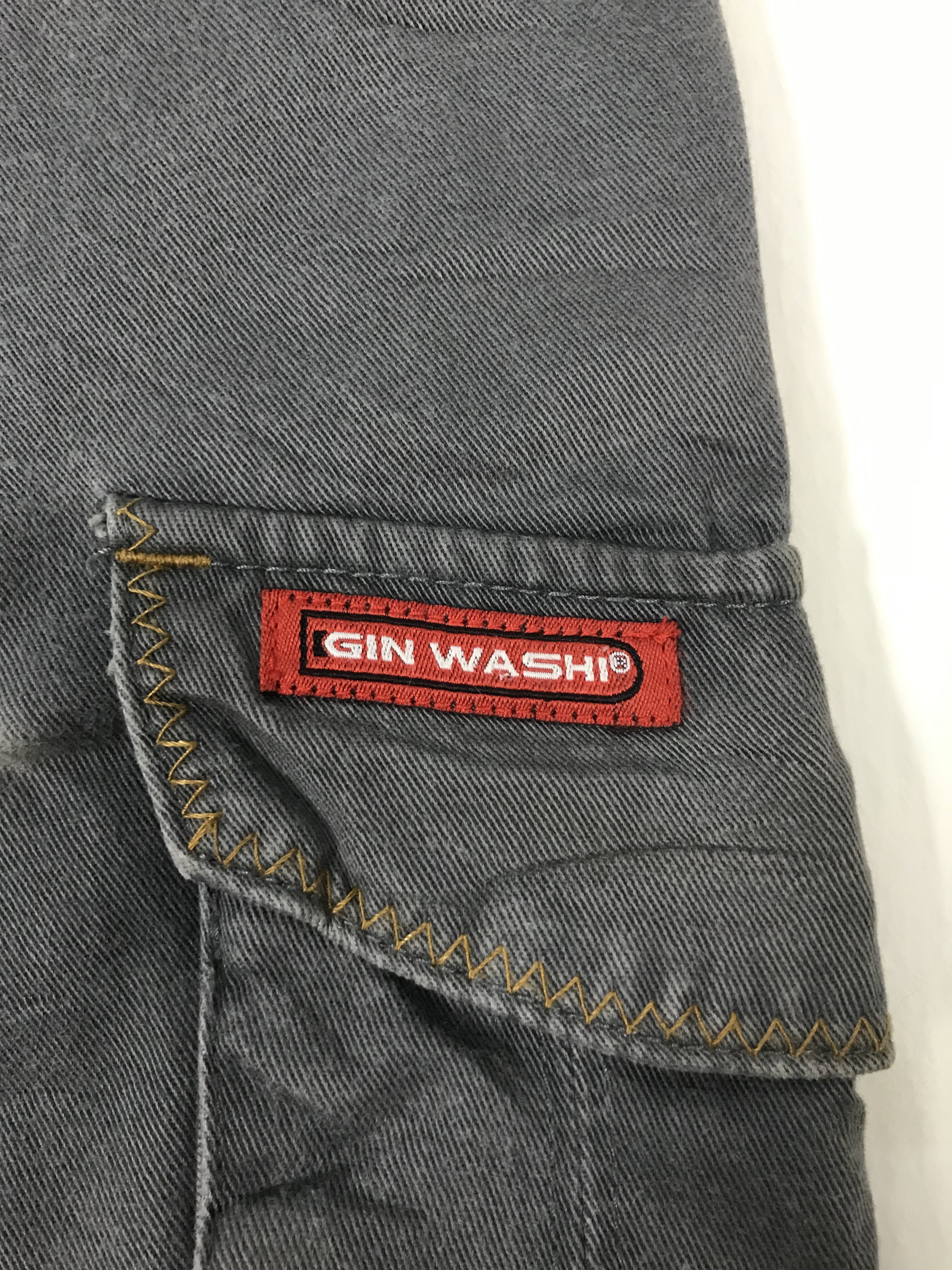 Japanese Brand - Ginwash Streetwear Multipocket Cargo Work Pants #2221 - 8