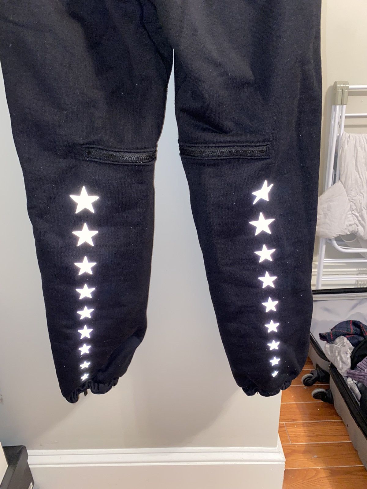 19aw winter zip poem patch sweatpants - 10