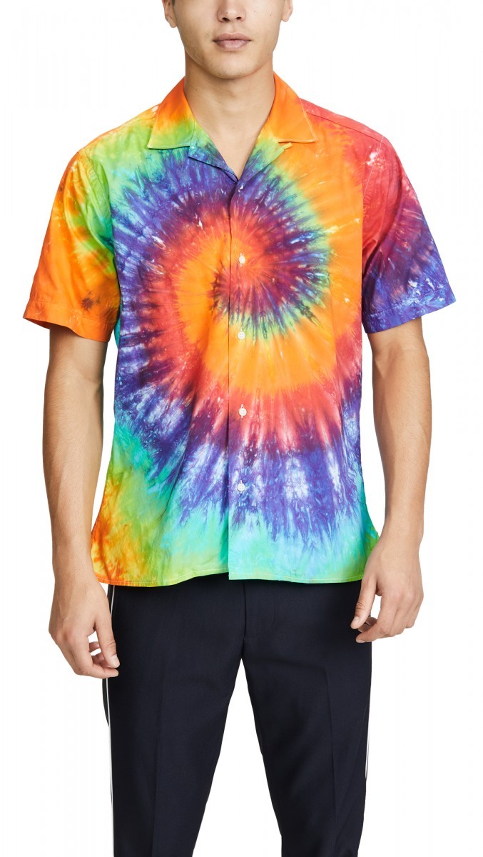 Gitman Bros. Vintage - BNWT SS19 GITMAN BROS. VINTAGE TIE-DYE CAMP SHIRT L - 12