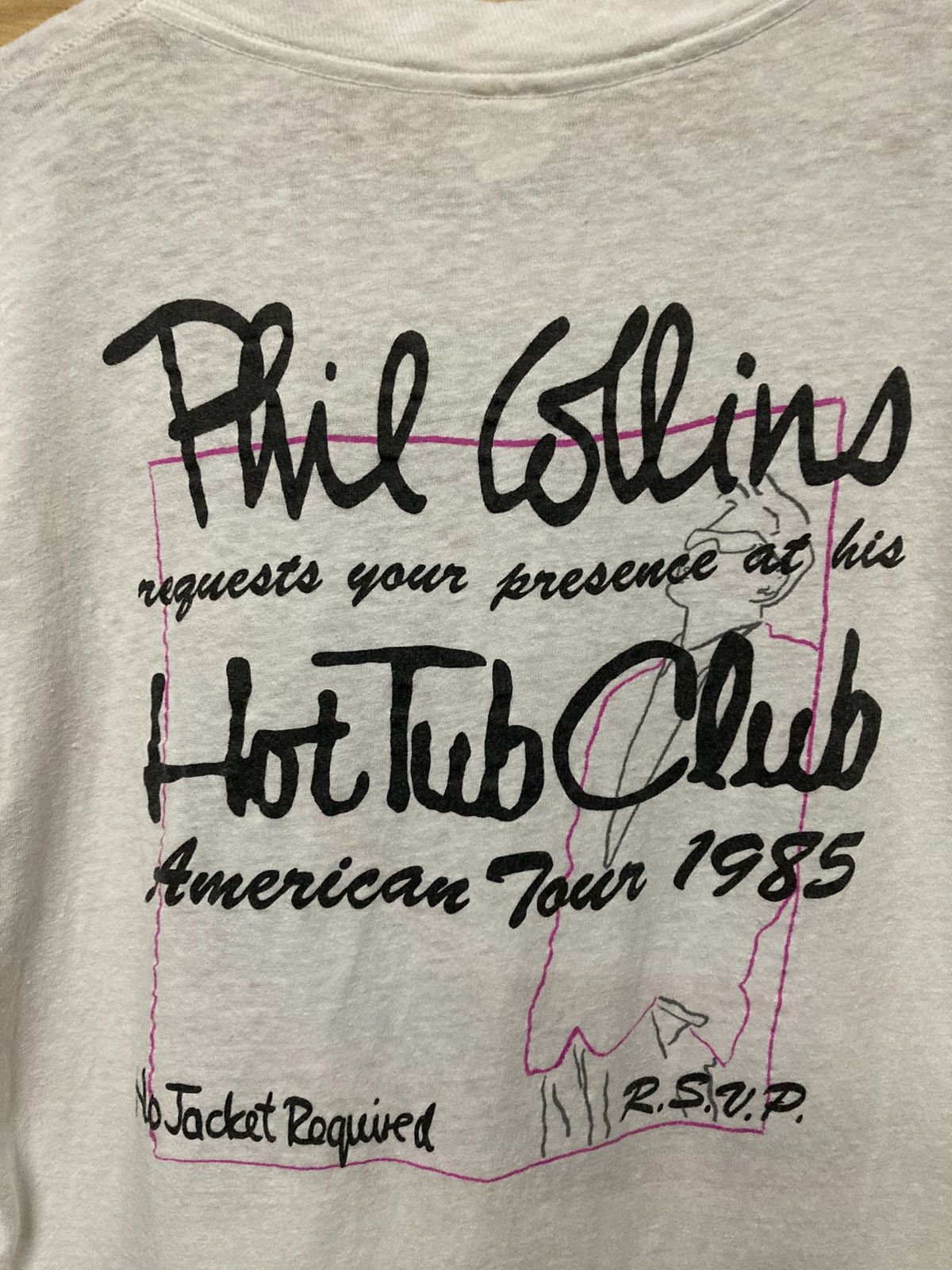 Vintage 1985 Phil Collins No Jacket Required Tour Tshirt - 9