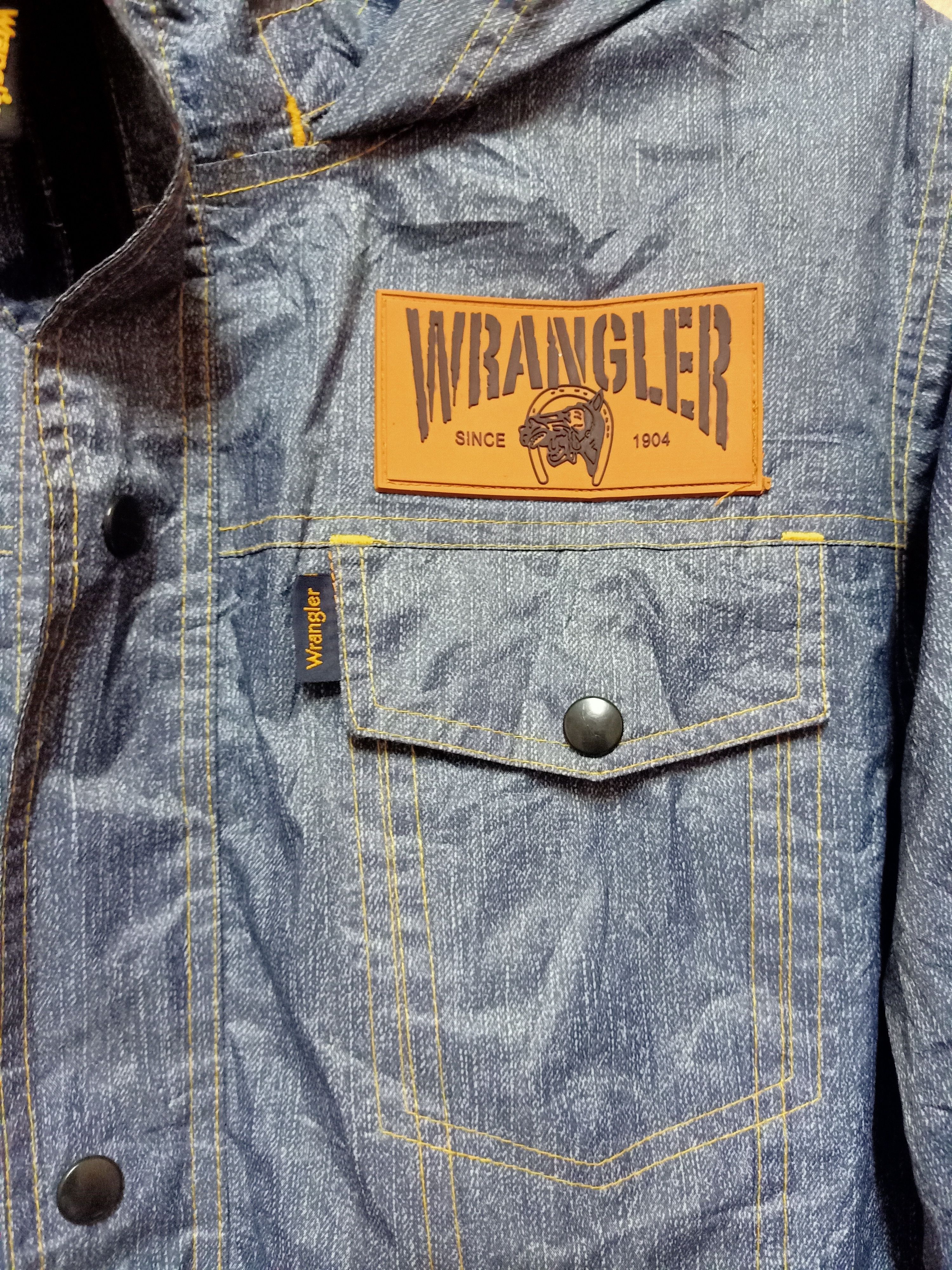 Rare Wrangler Windbreakers Denim design - 3