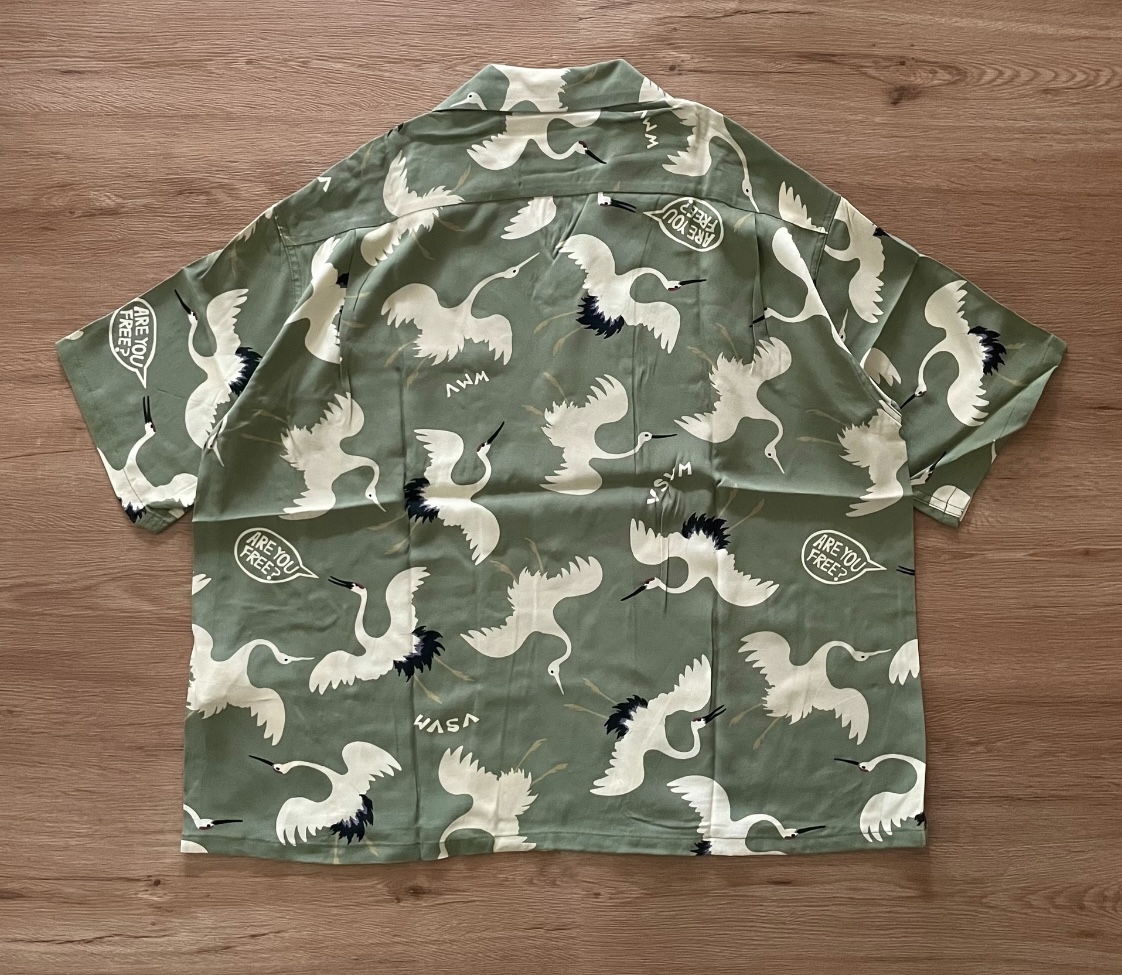 visvim CROSBY SHIRT S/S HIKAKU LT.GREEN | ubvintage | REVERSIBLE