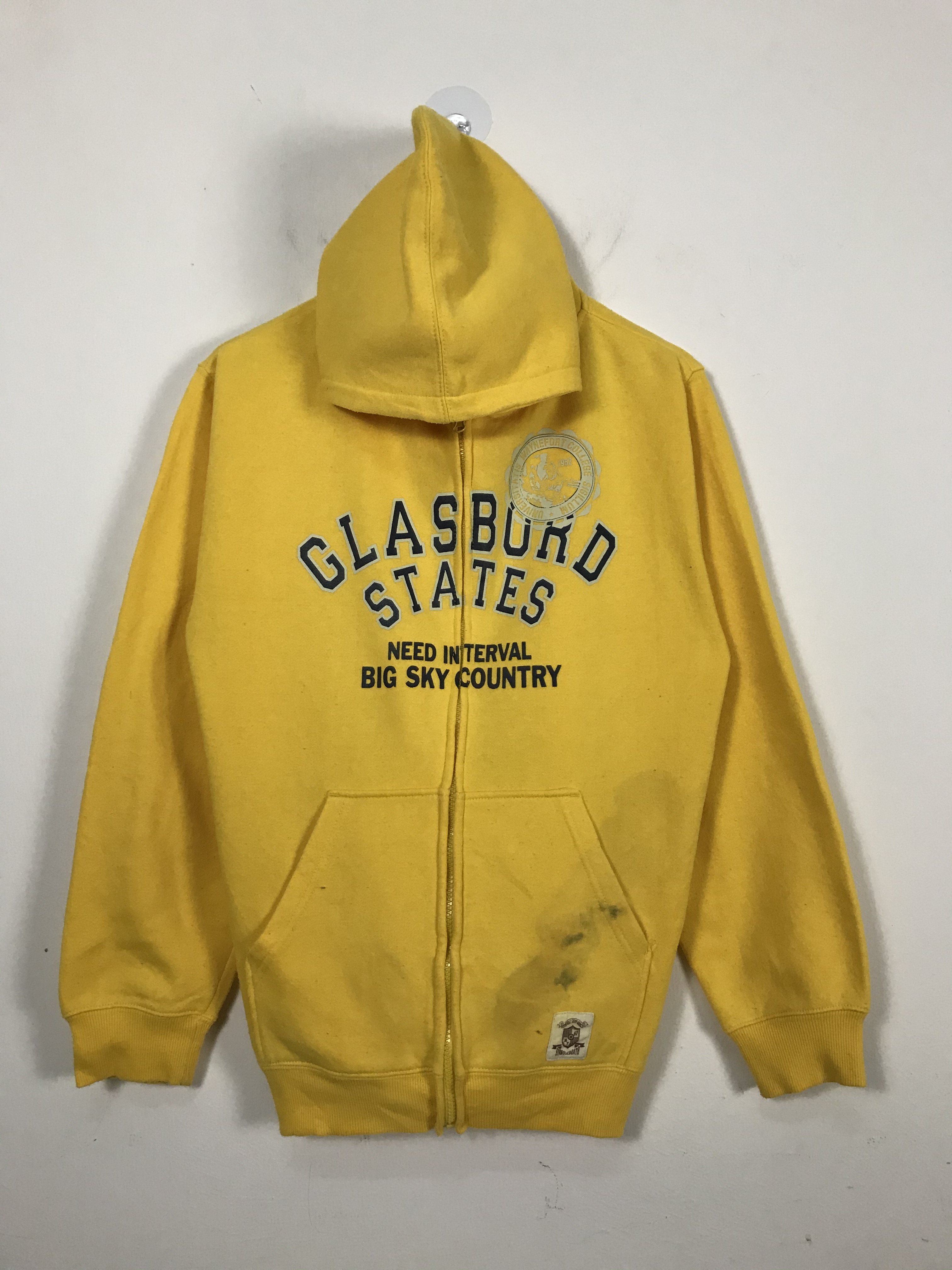 Japanese Brand - Glasboard States Yellow Hoodie Sweatshirt #2275 - 1