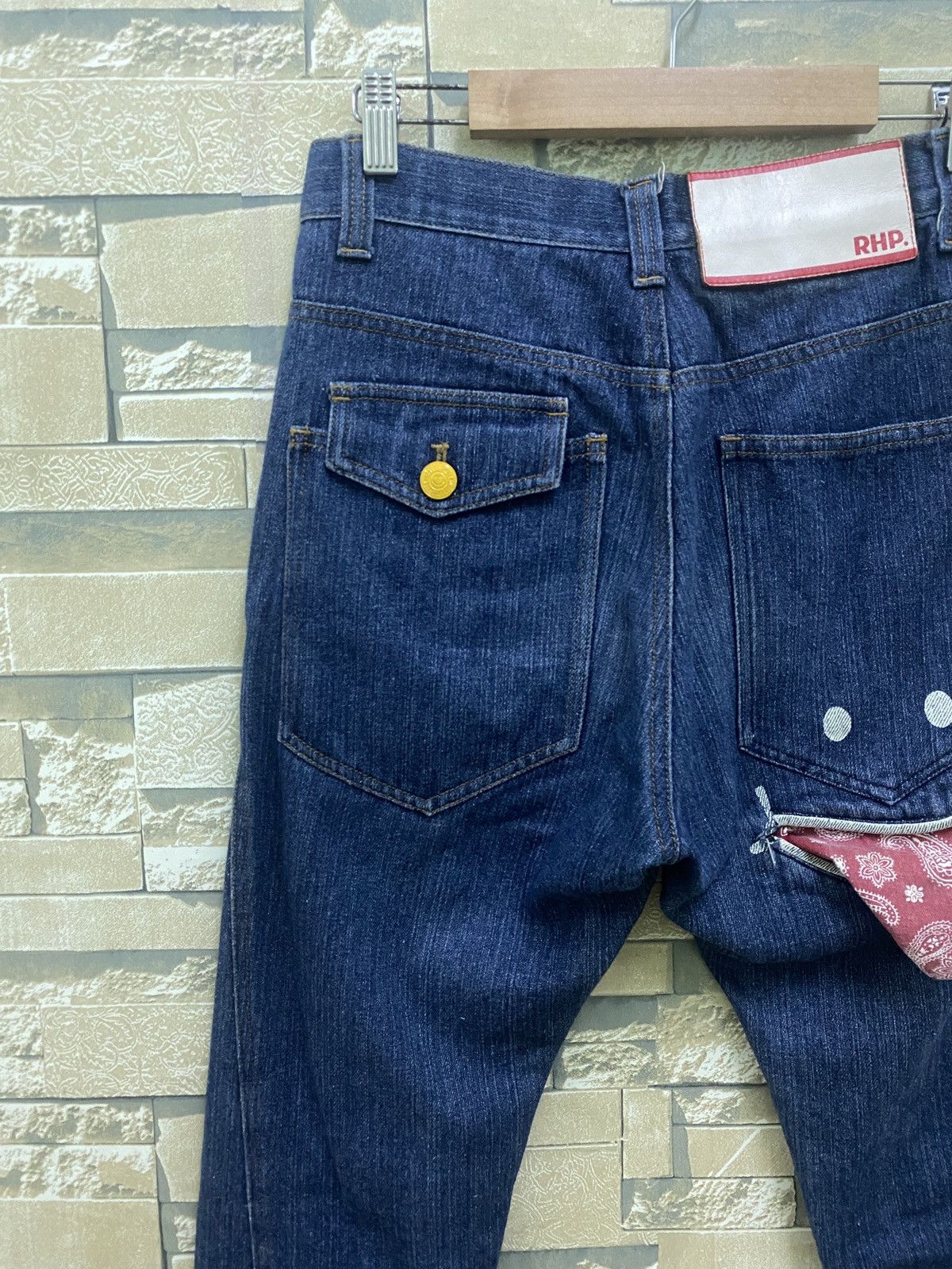 Designer - UPSMILE X RHP Smiley Pocket Hysteric Glamour Style Denim - 13