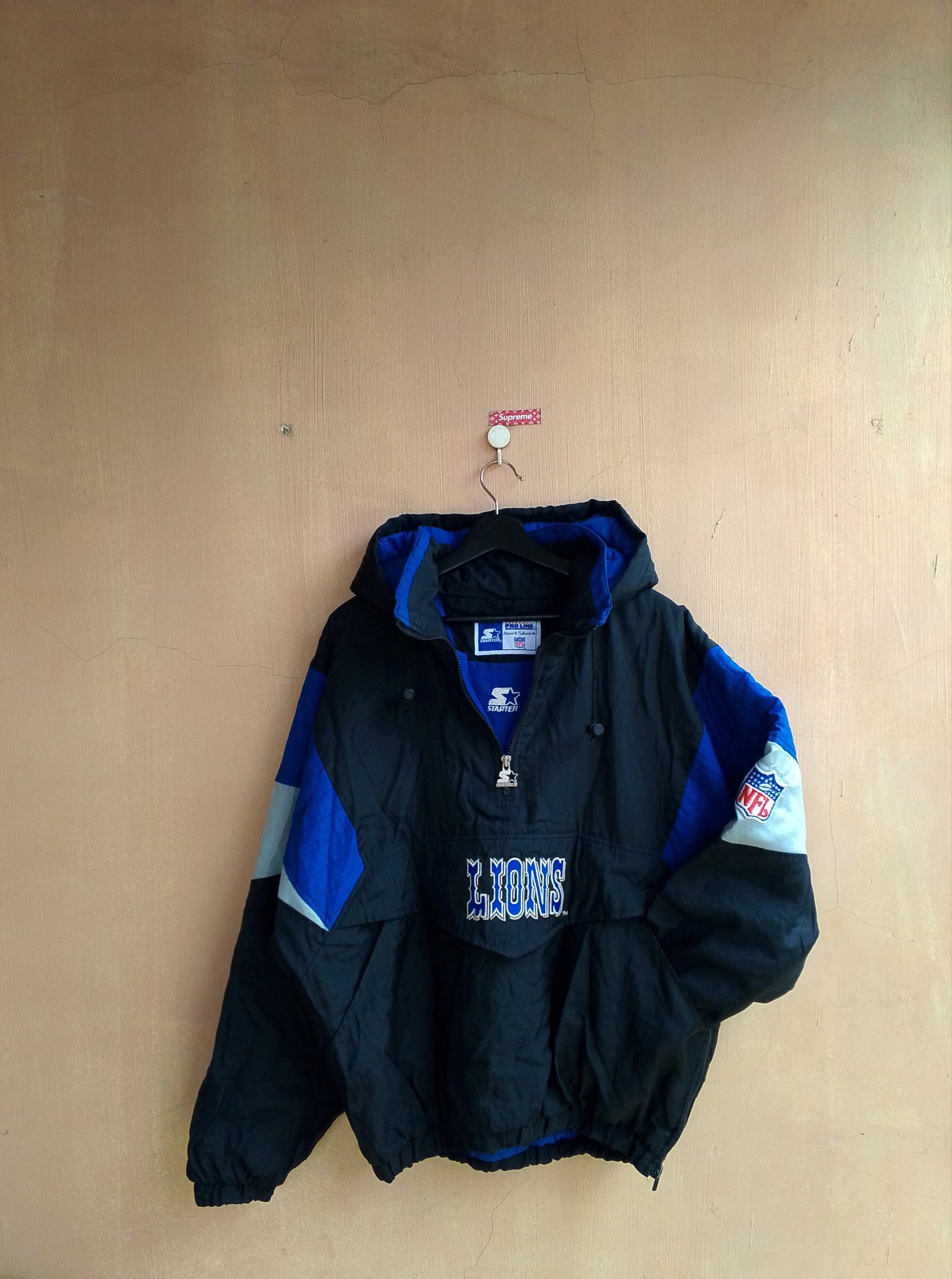 90s Vintage Detroit Lions Starter Anorak jacket - 6
