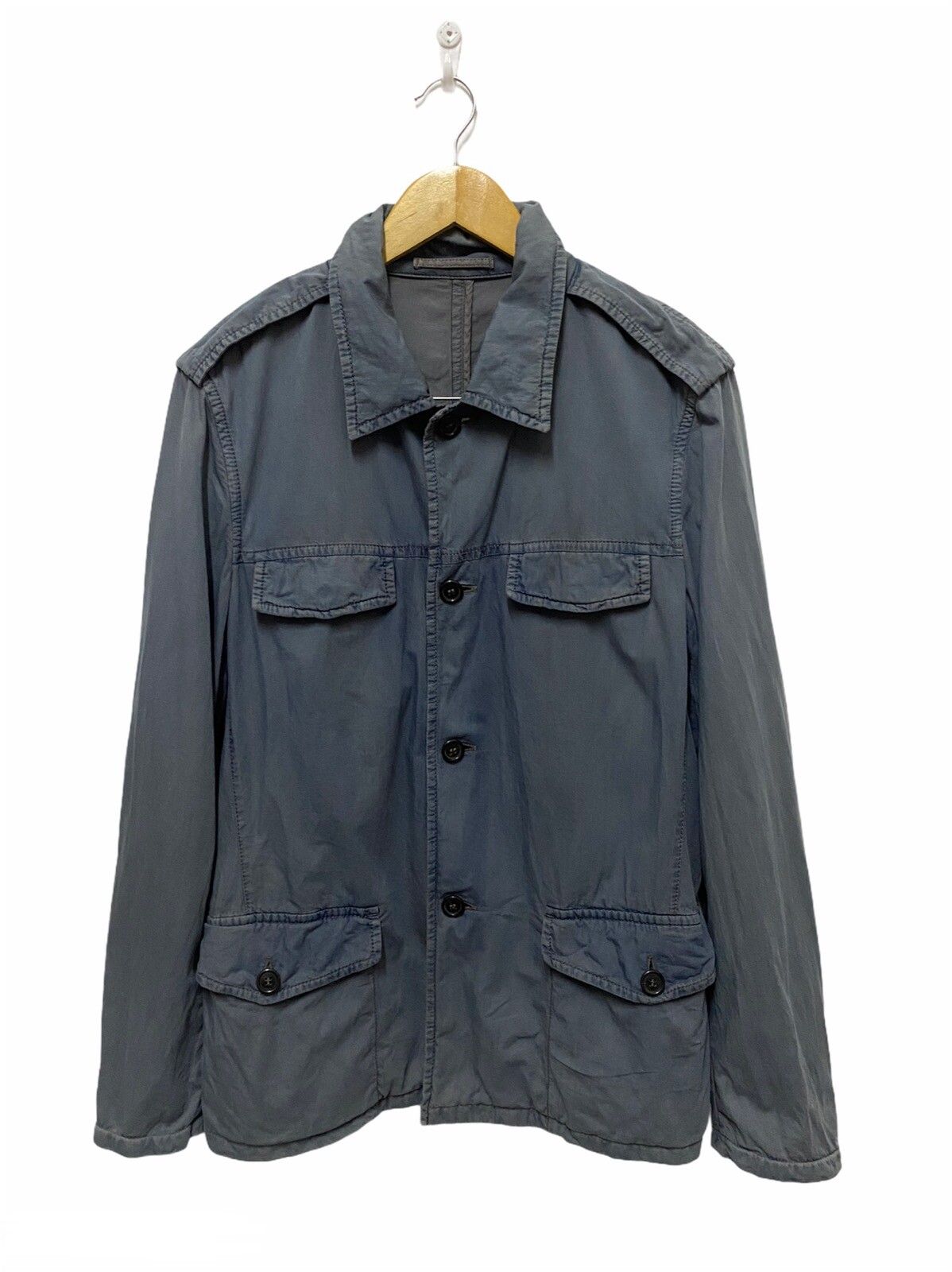 PRADA Button Up Multipocket Light Jacket Made in Italy - 1