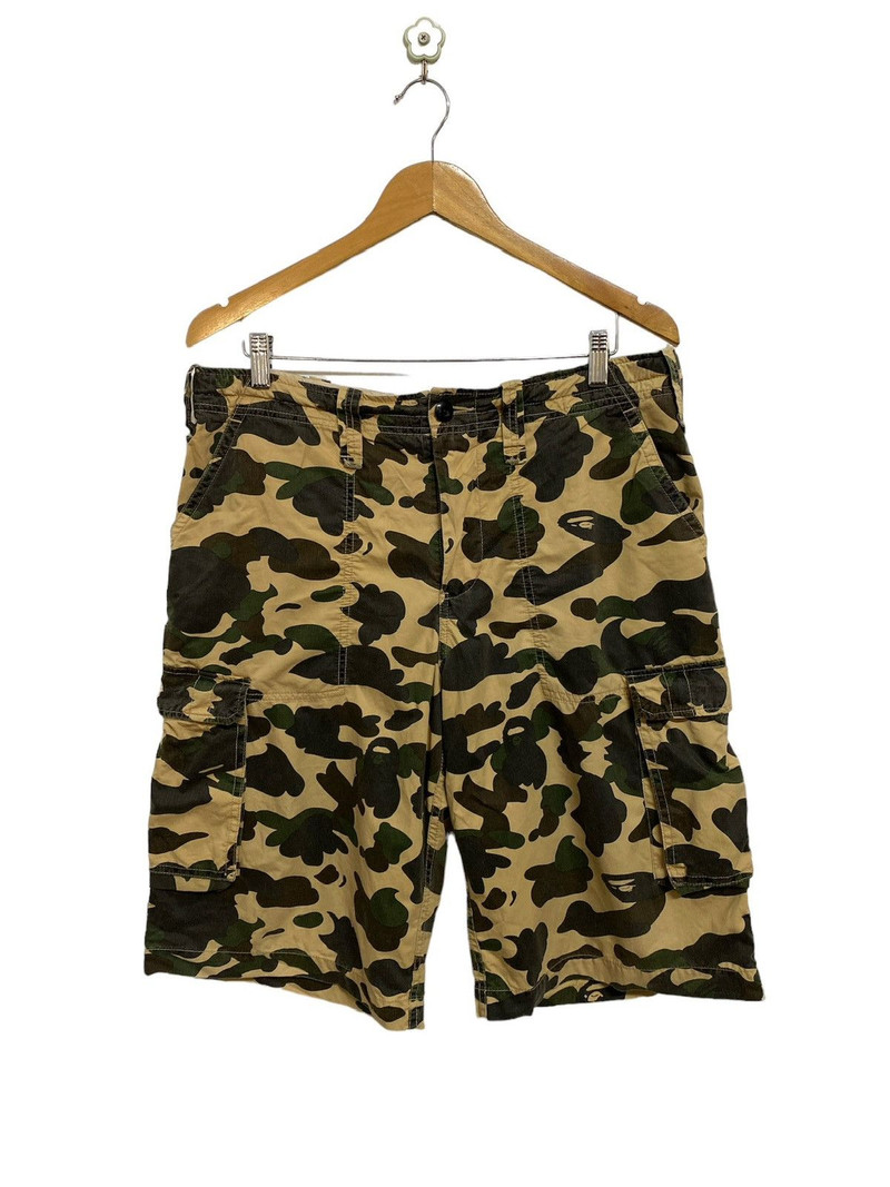 BAPE A Bathing Ape 1st Camo Short Cargo Pants - 1