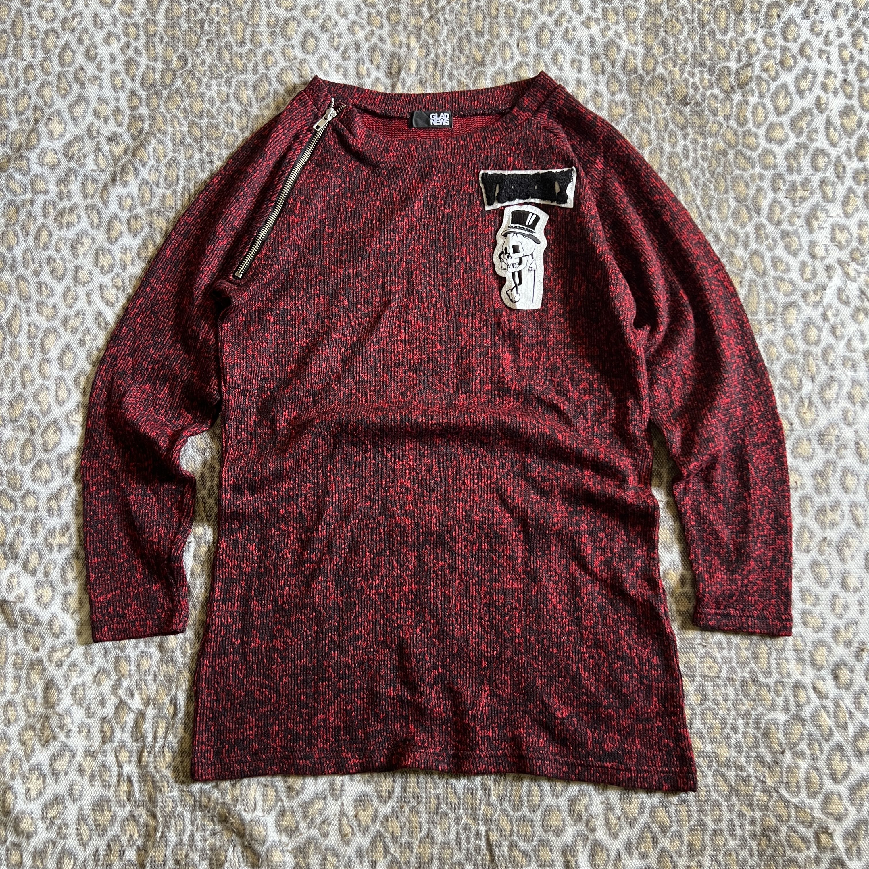 Glad News Long Sleeve Knitted Sweater - 1