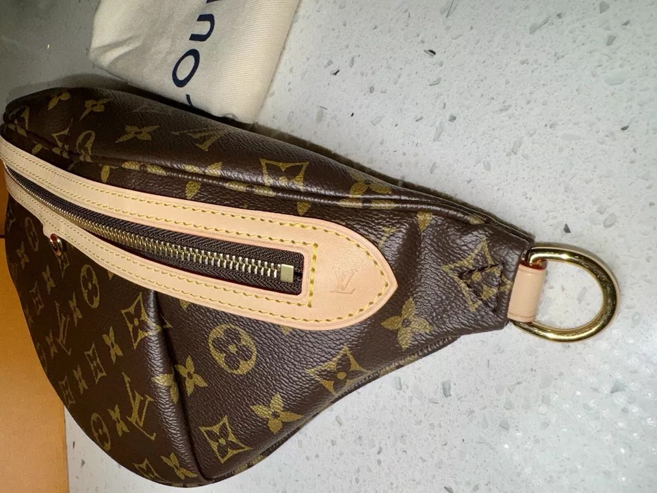 Authentic Louis Vuitton High Rise Monogram Bumbag Fanny Pack Bag - 2