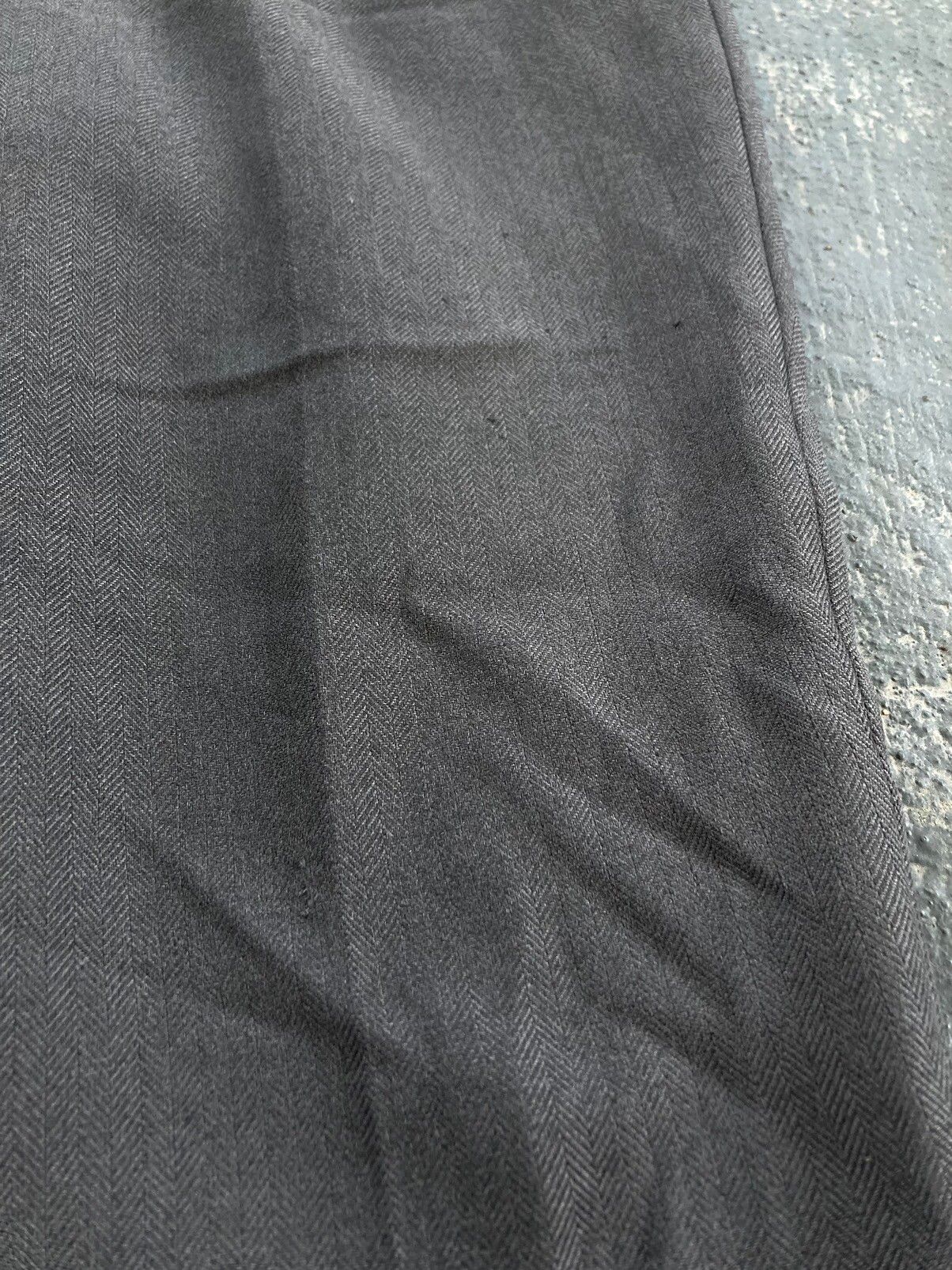 Vintage Japanese Dark Gray Baggy Slacks - 4