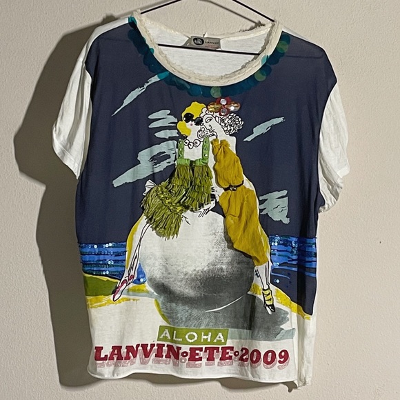 Lanvin Paris Bejeweled T-shirt - 2