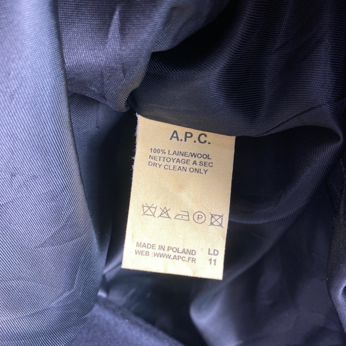 A.P.C Peacoat Wool Cropped Jacket Made In Poland - 10