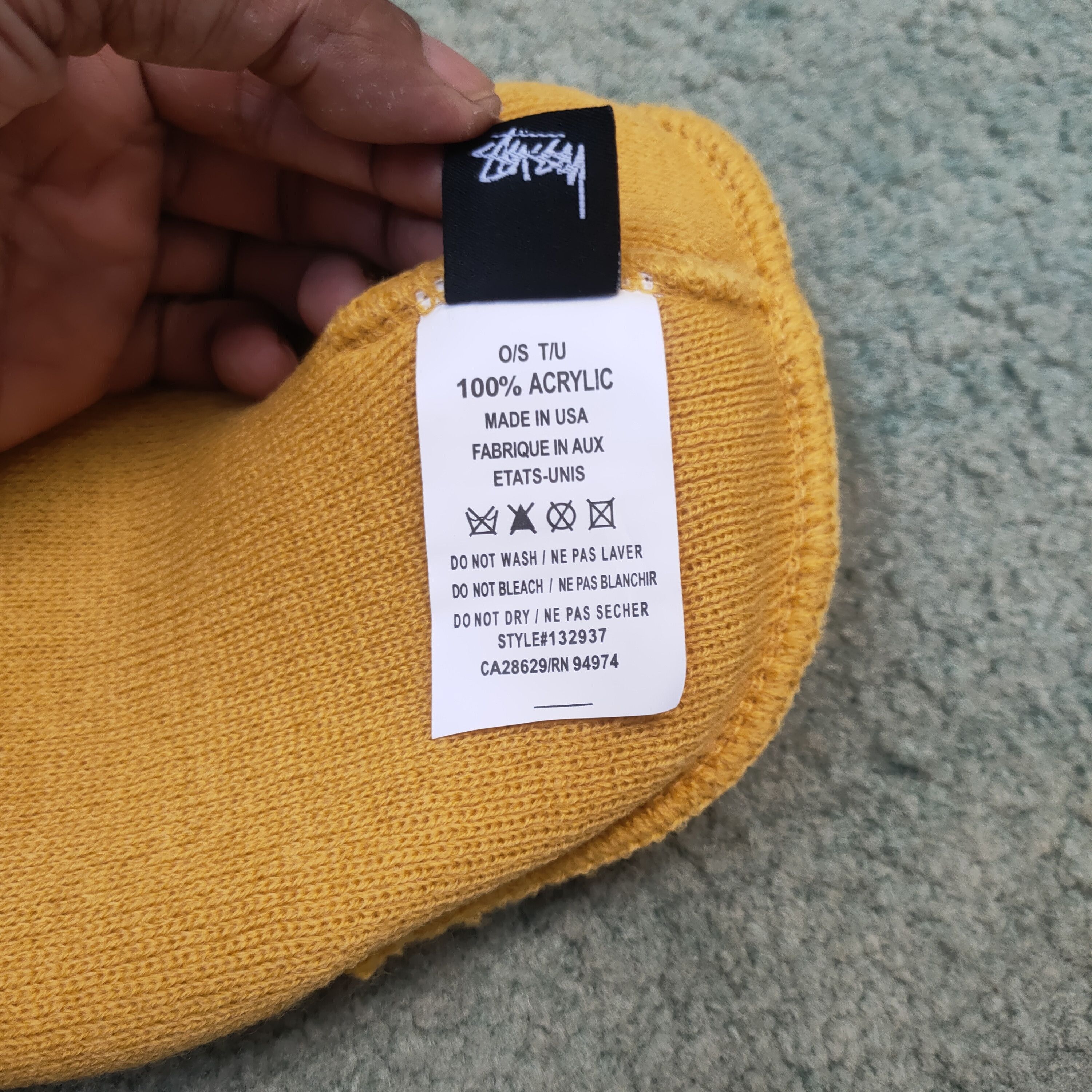 STUSSY double SS LINK CUFF BEANIE - 5