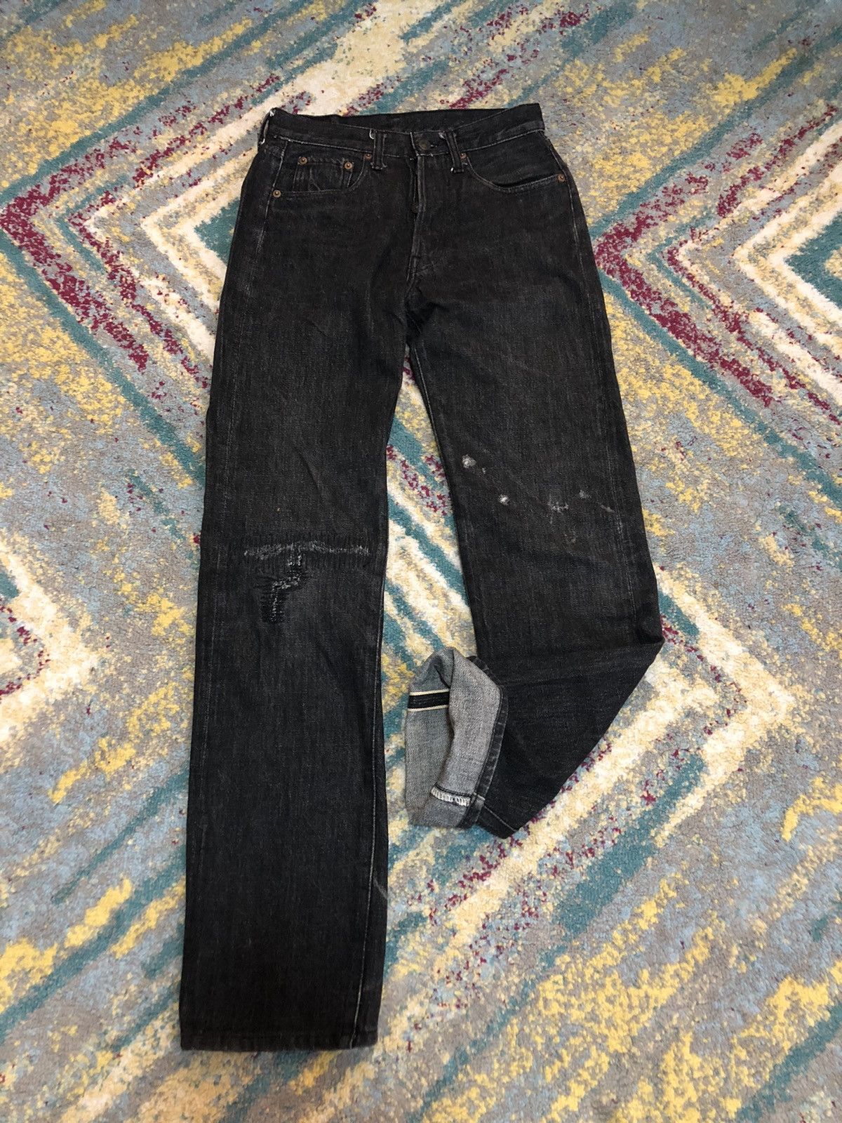 Denime selvedge jeans super black - 1