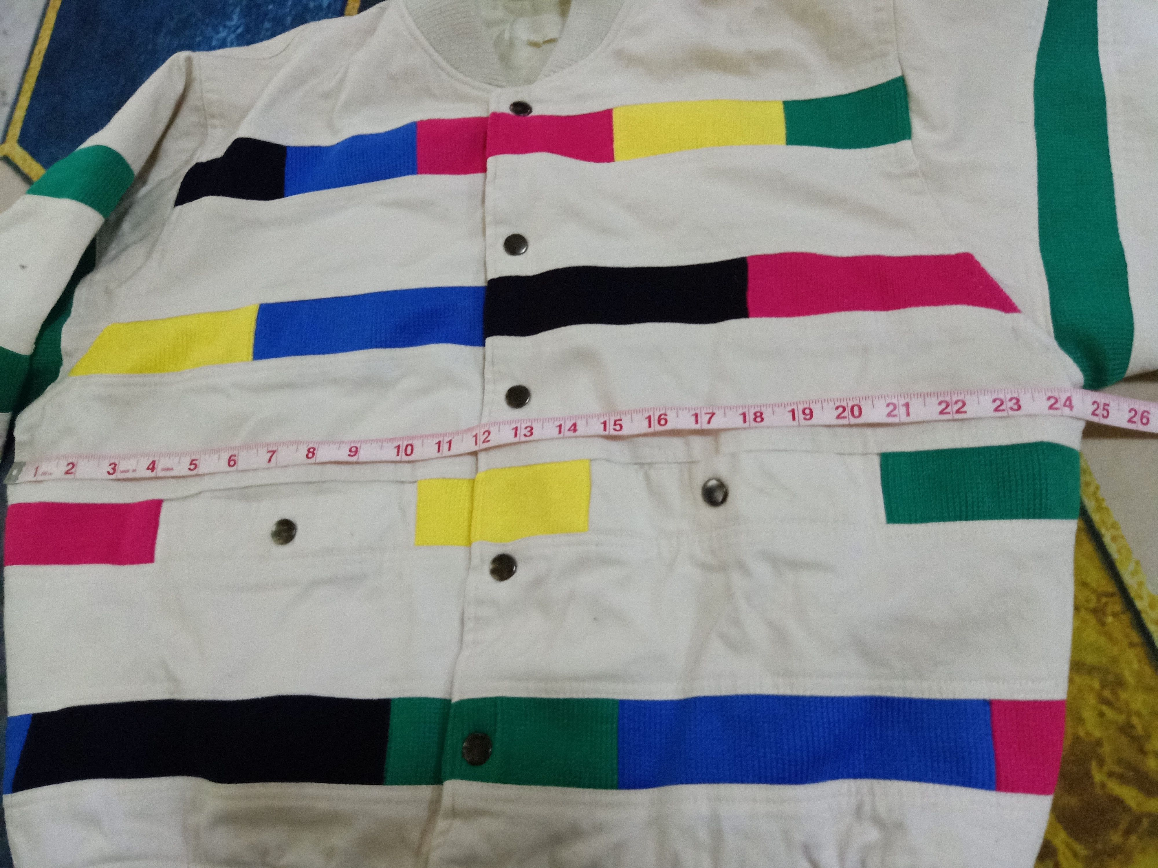 Rare Vtg Step Over Bomber multicolor Jacket - 8