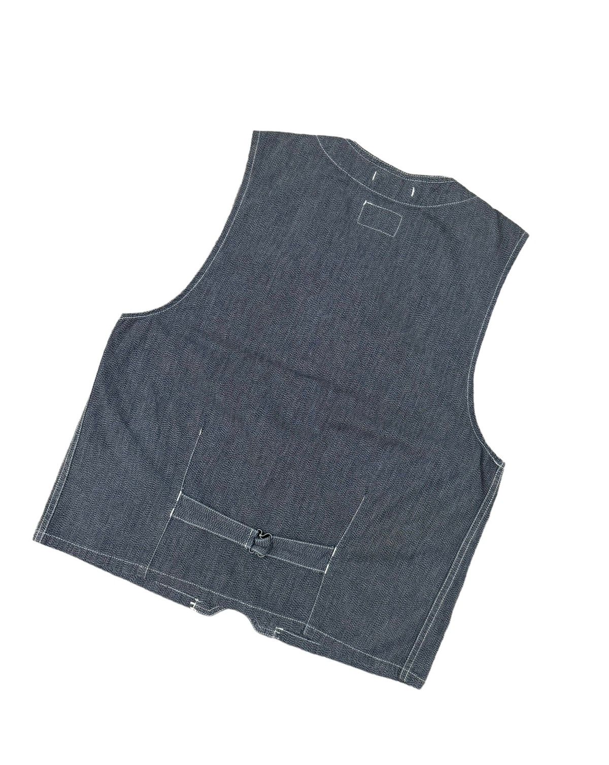 Vtg🔥Engineered Garments Hbt Chambray Buckle Vest Button Vest - 11