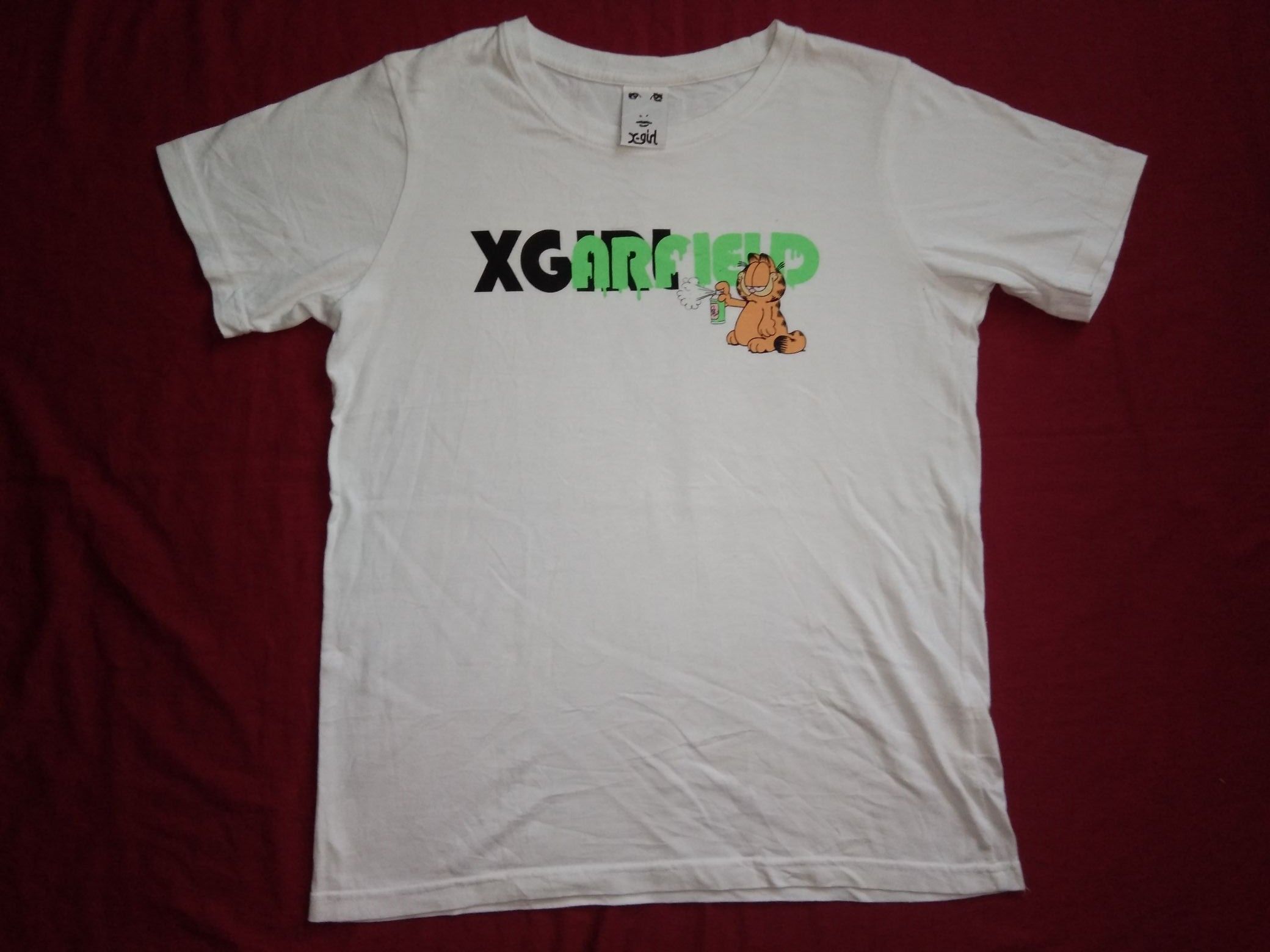 X Large - X-Girl Garfield tshirt cartoon streetwear Kim Gordon - 3