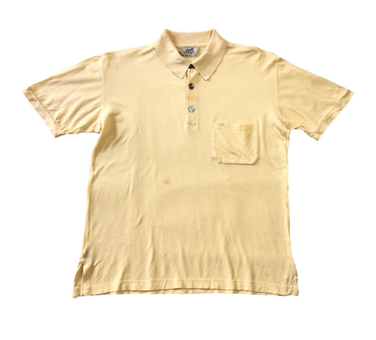 Vintage Hermes Polo Pocket Tshirt - 1