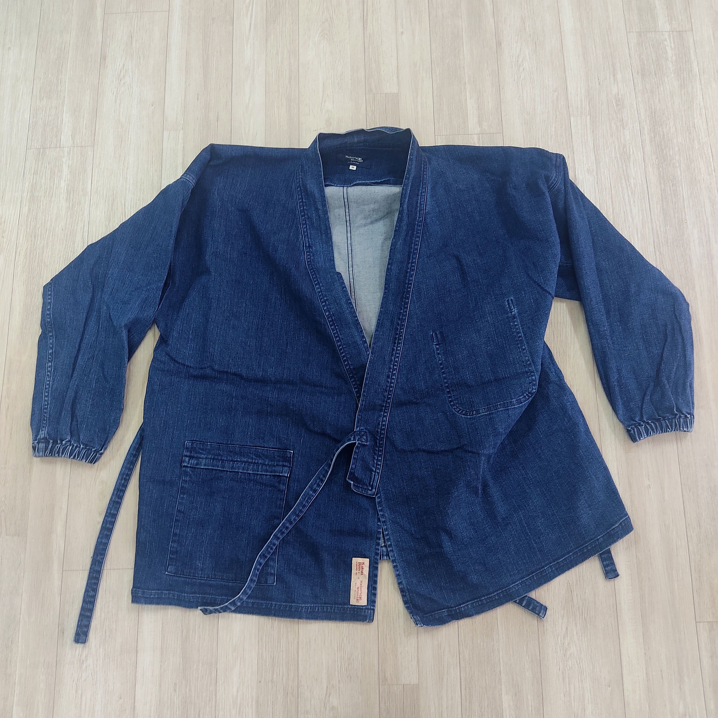 KAIHARA DENIM Kamakura Denim Samue Kimono Jacket - 7