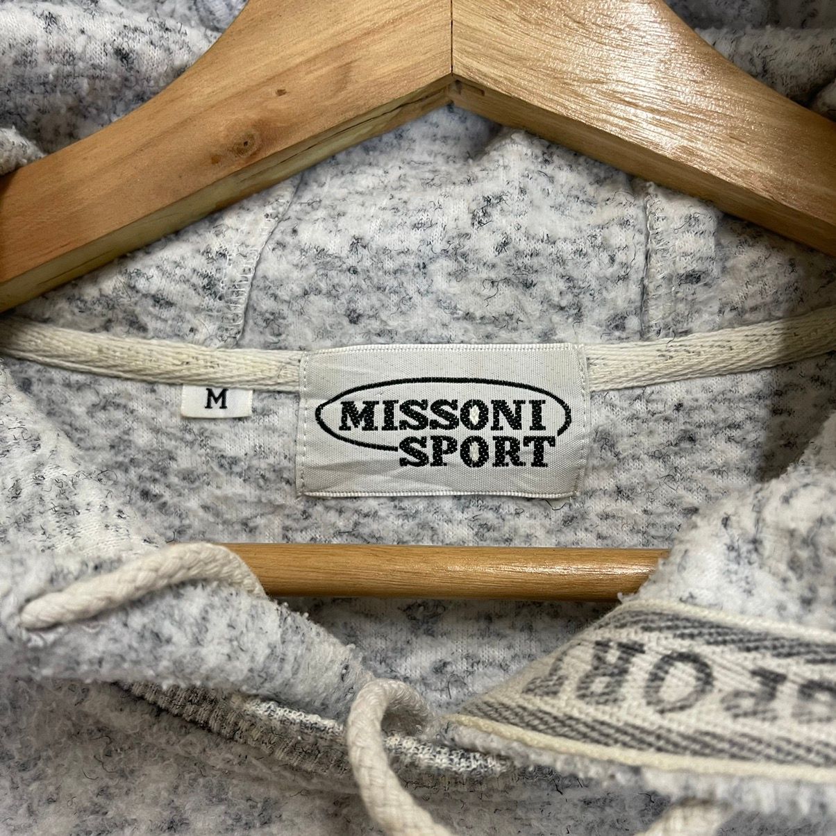 Vintage Missoni Sports Multicolour Spellout Pullover Hoodie - 9