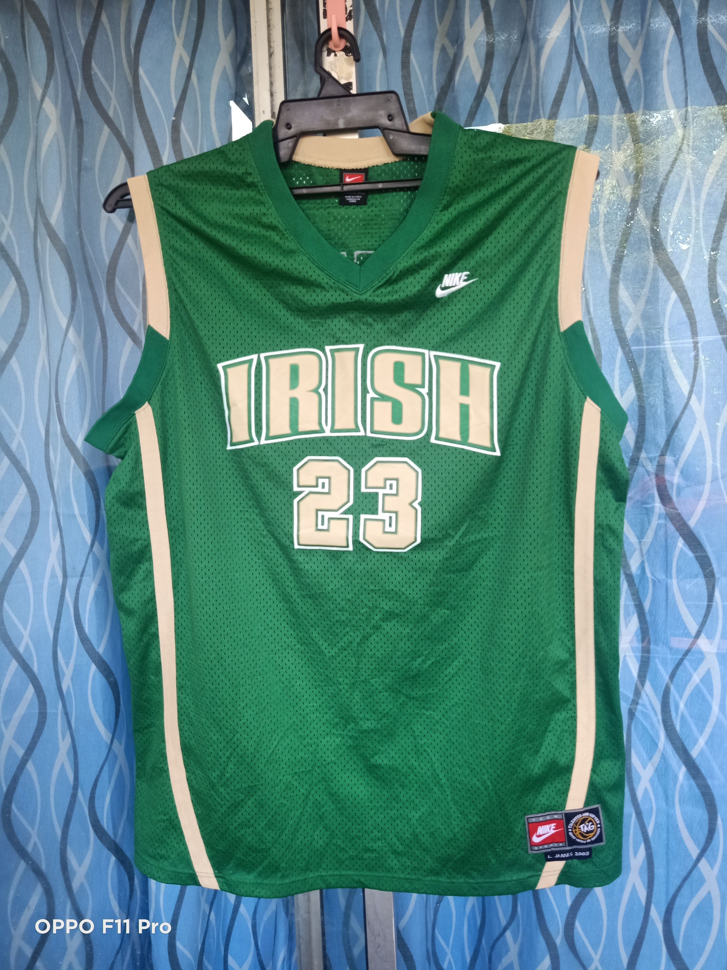 Lebron James High School Irish Biege 03 Jersey - 1