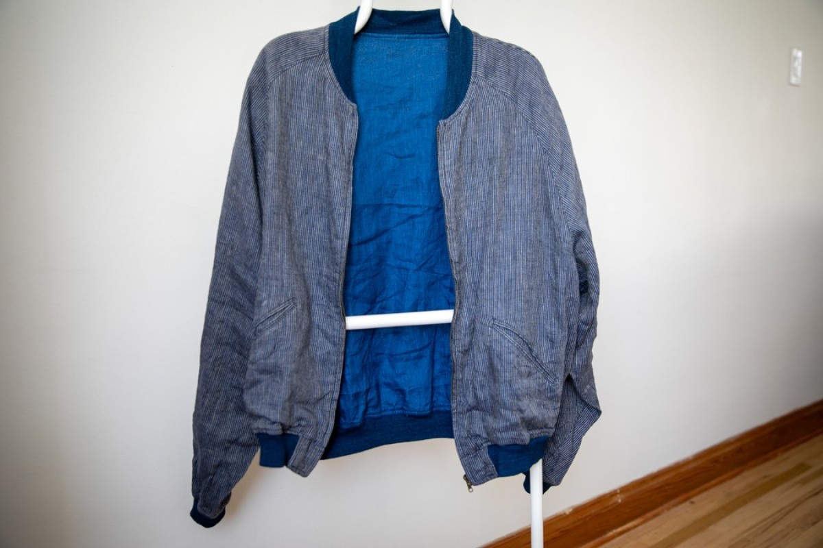 Kapital Kountry - Kapital indigo Linen bomber light jacket - 7