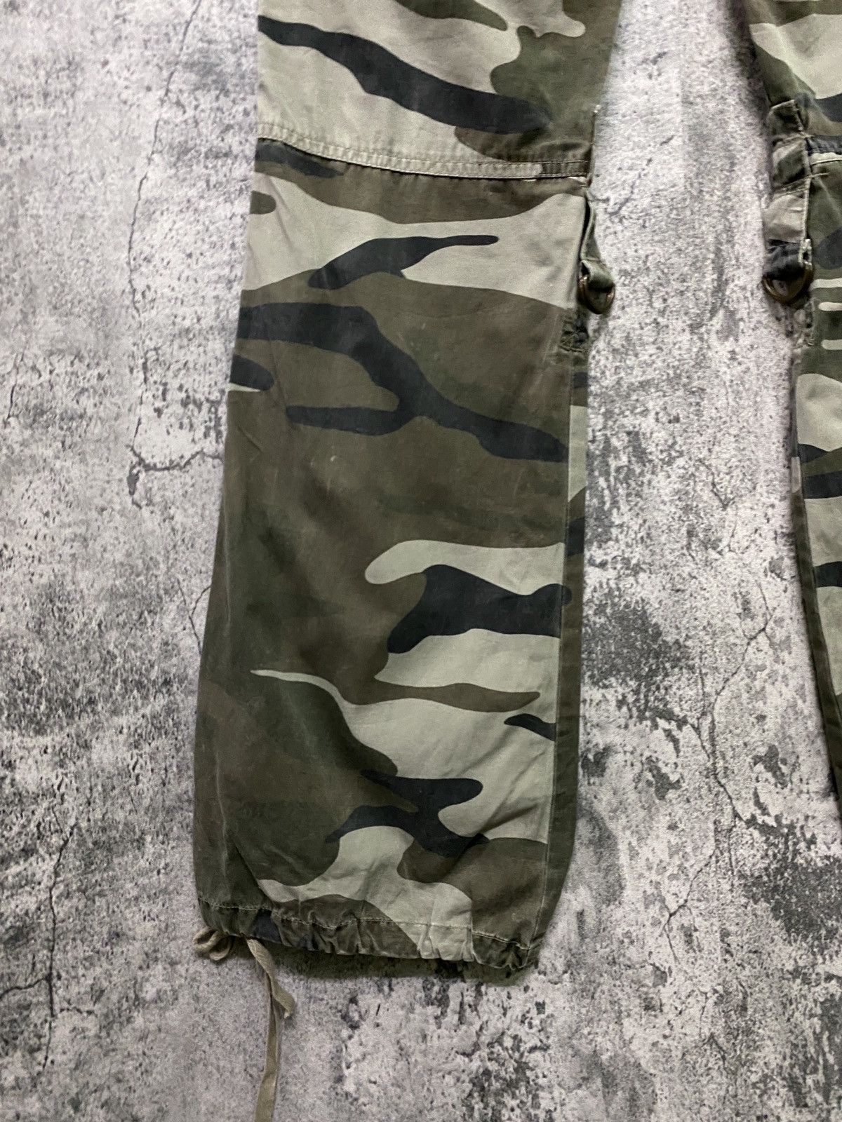 Military - Japan Camo Tactical Multipocket Low Rise FLARE Pants - 17