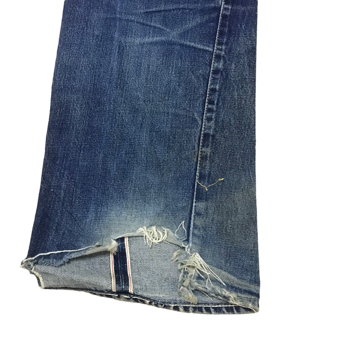 Vintage - Bartack distressed selvedge denim - 6