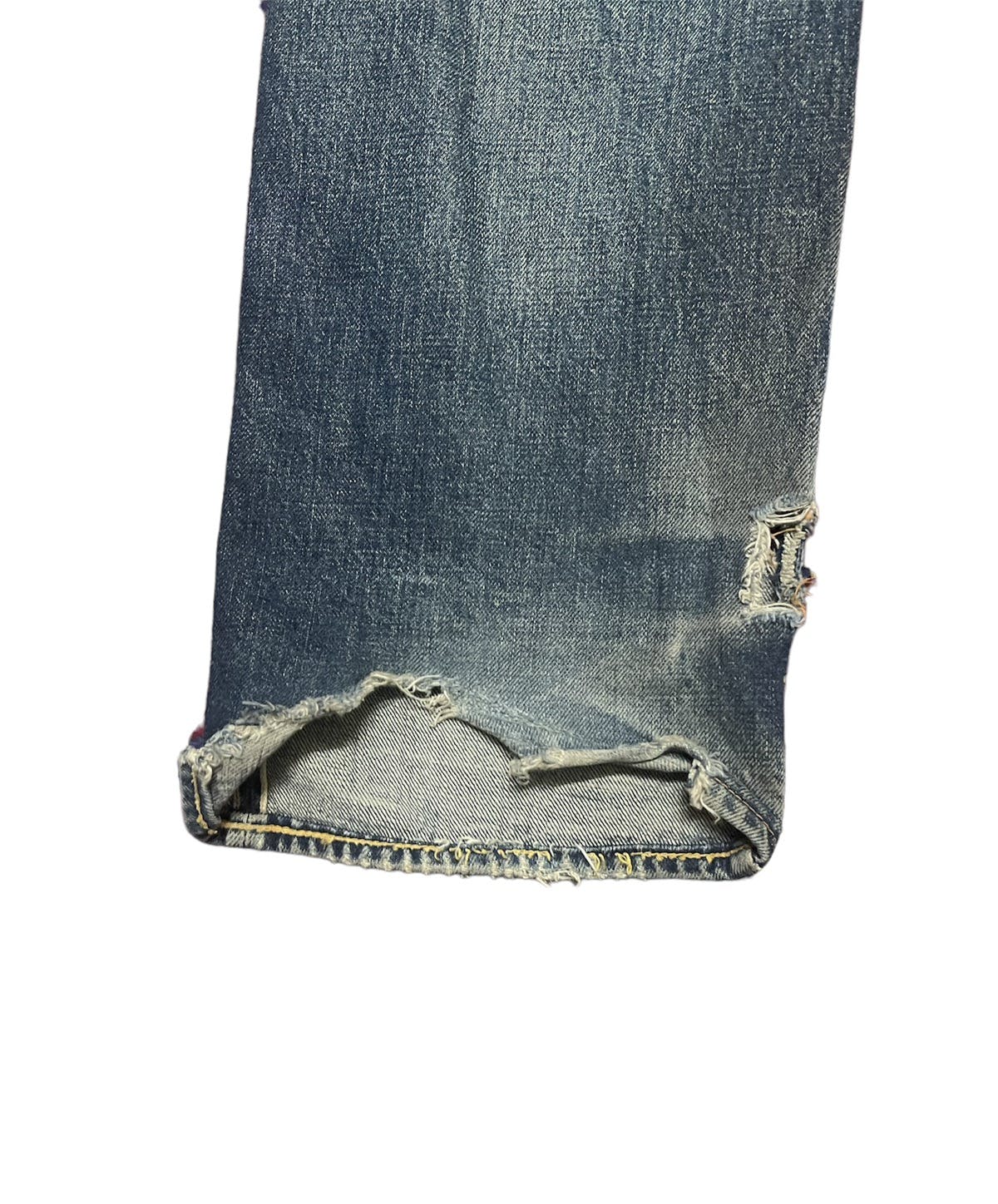 Evisu Denim distressed selvedge jeans - 5