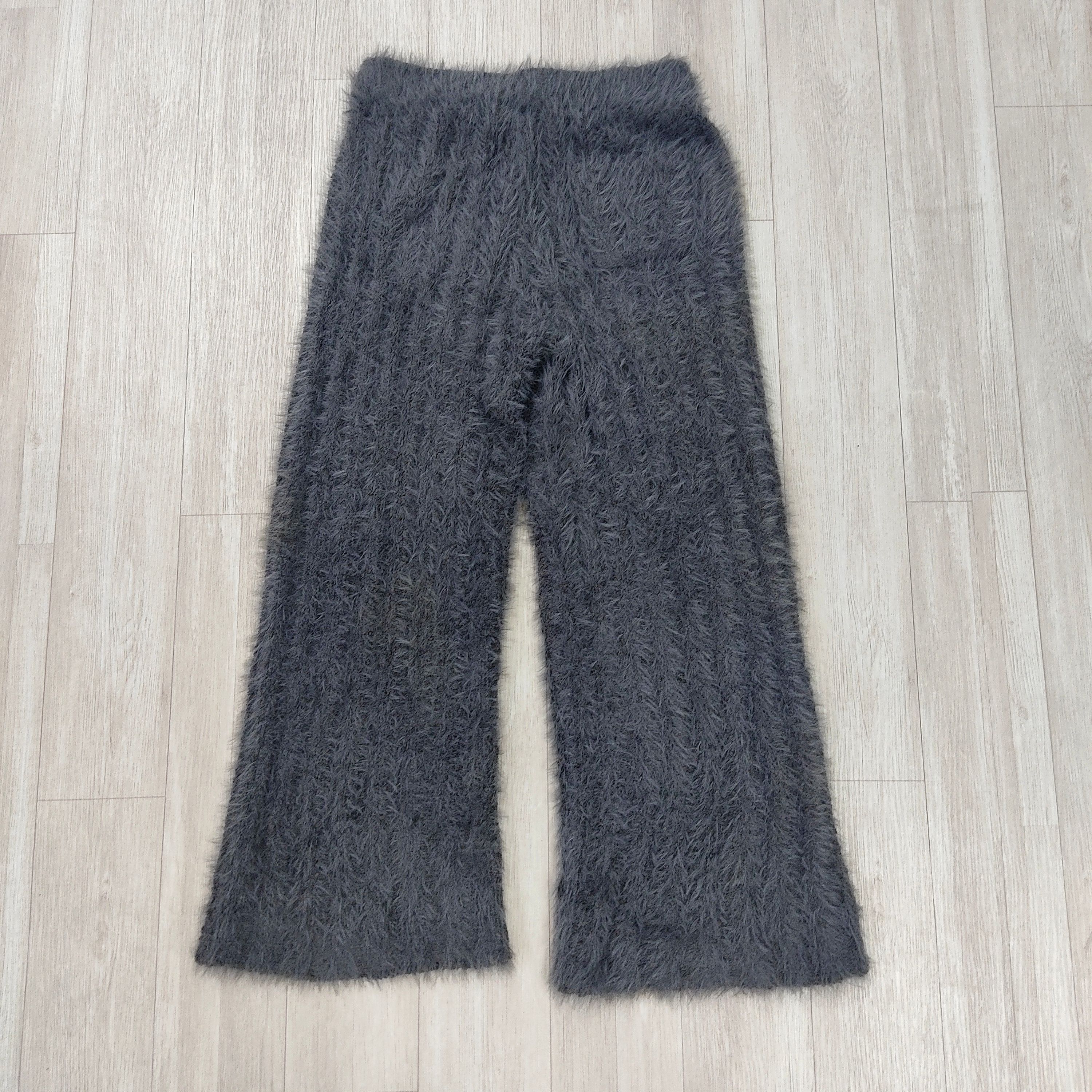 Japanese Brand - GELATO PIQUE Fluffy Mohair Fur Flare Pants - 10