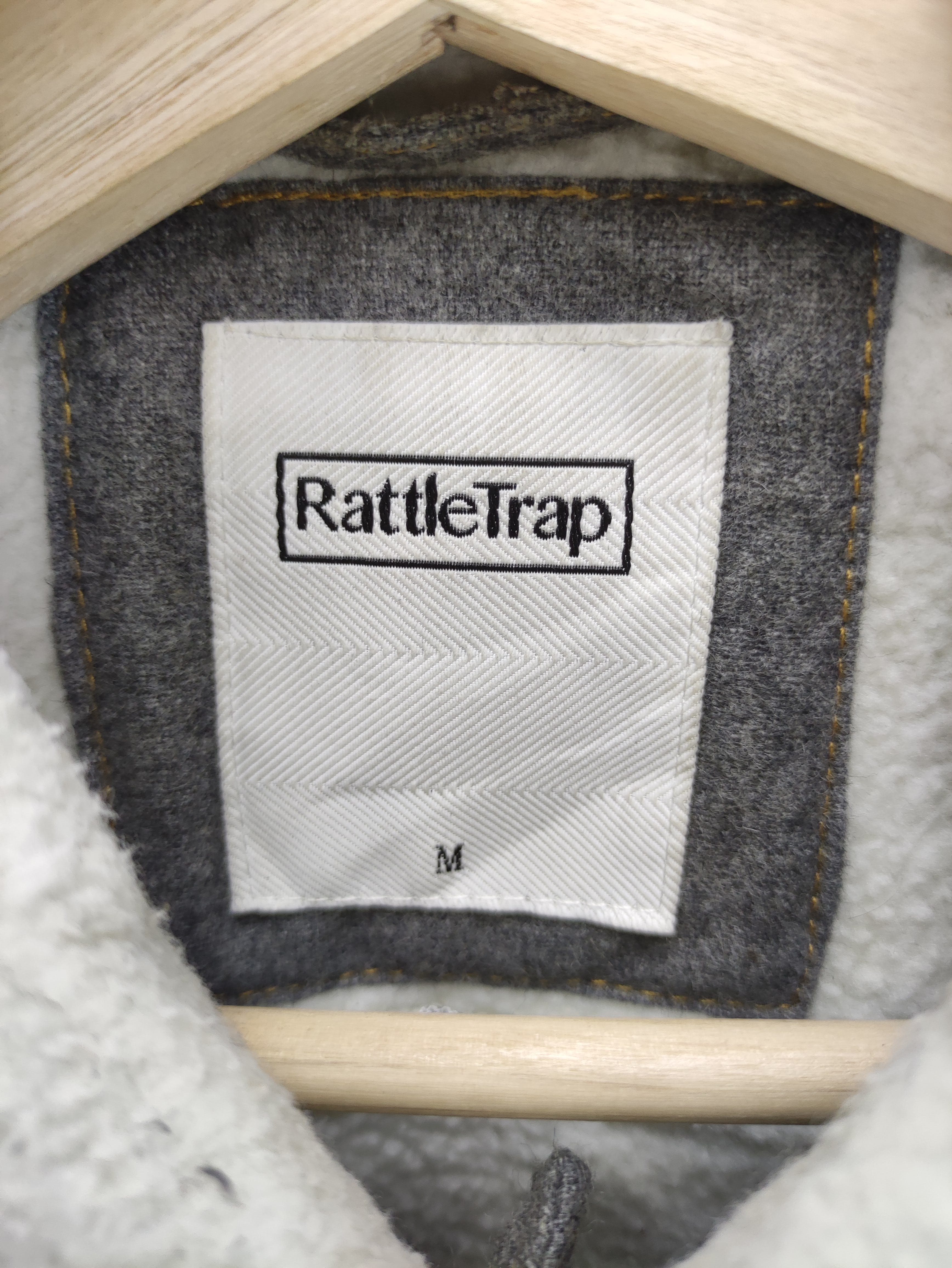 Vintage RattleTrap Wool Jacket Zipper Lining Fleece - 2