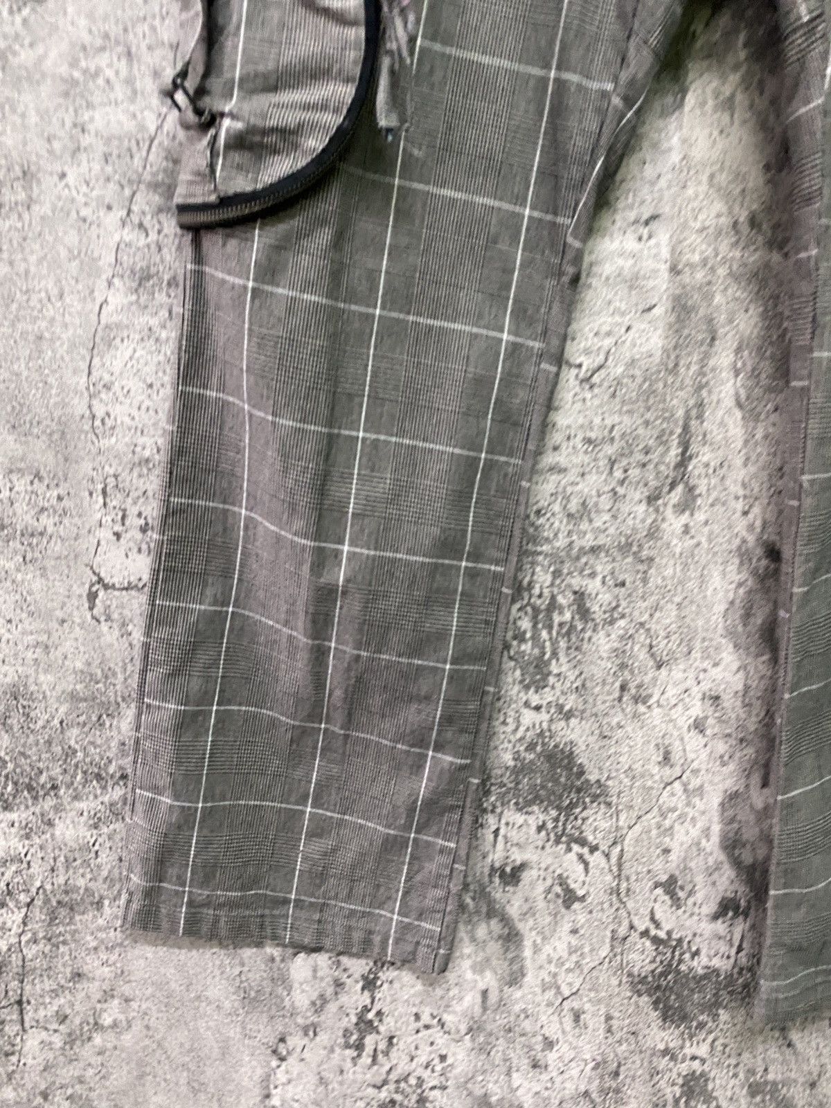 Japanese Brand - 31040=SKKONE Cargo Multipocket Checked Bondage Style Pant - 6