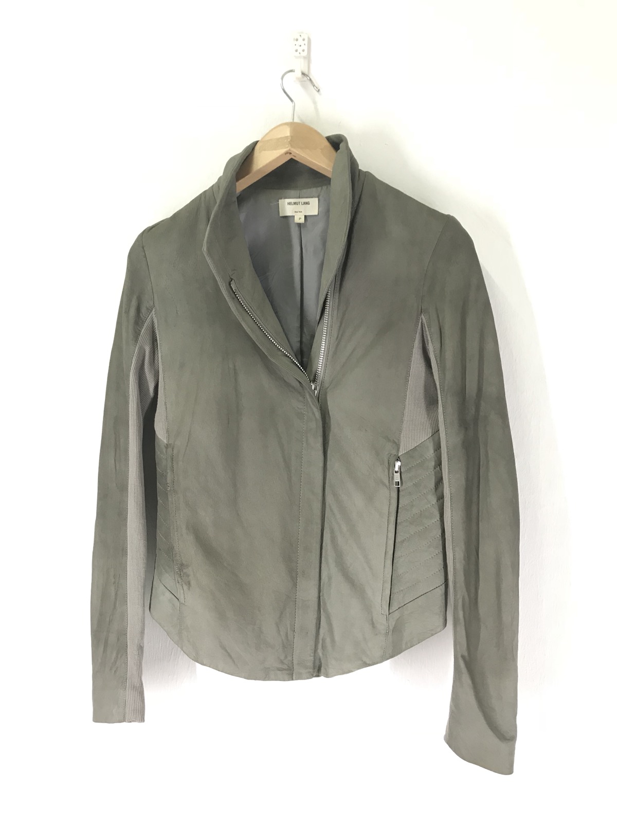 2000s Helmut Lang Biker Paper Leather Jacket - 2