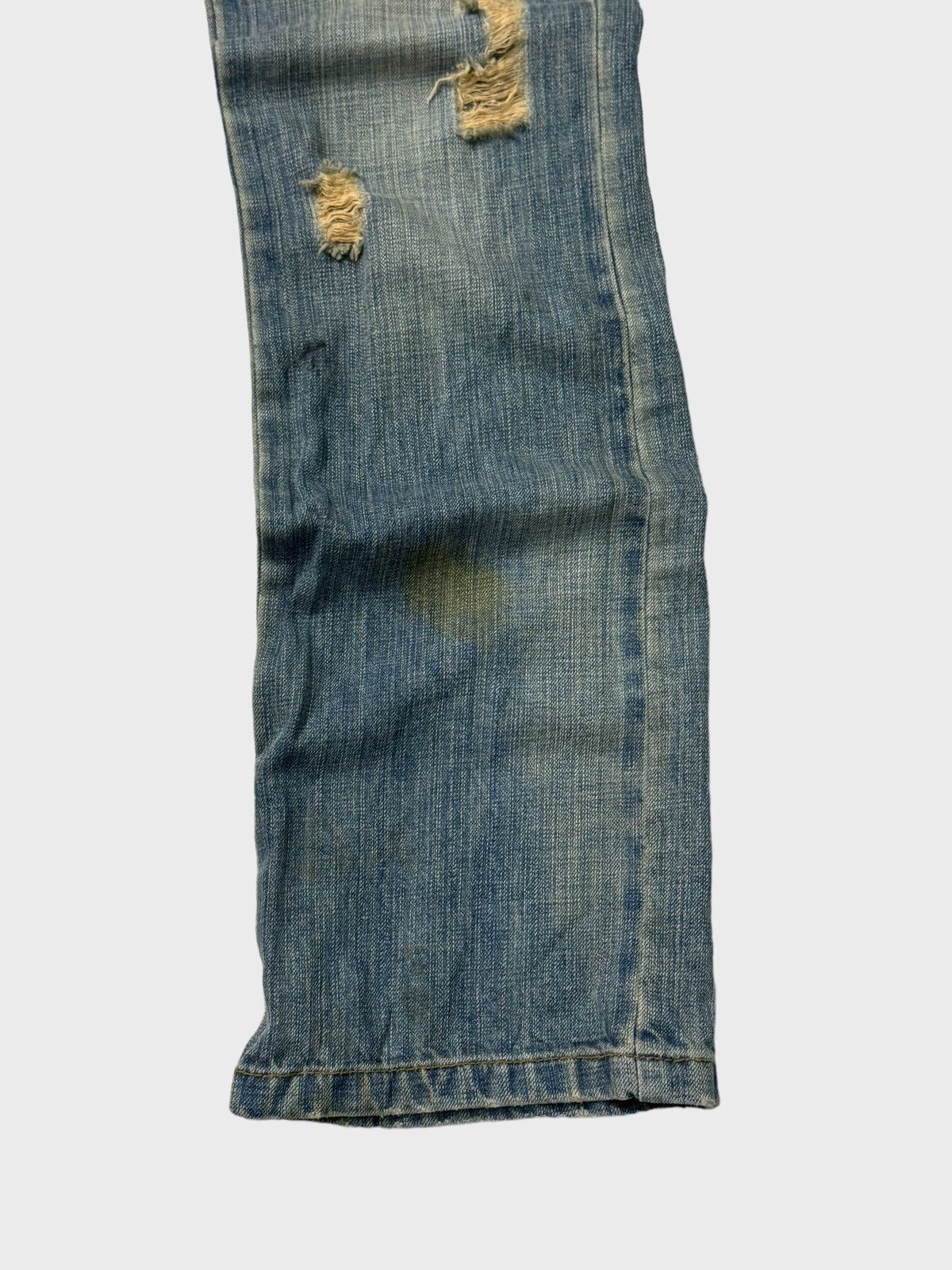 Flare Distressed Patches Junya Watanabe Style Denim Jeans - 6