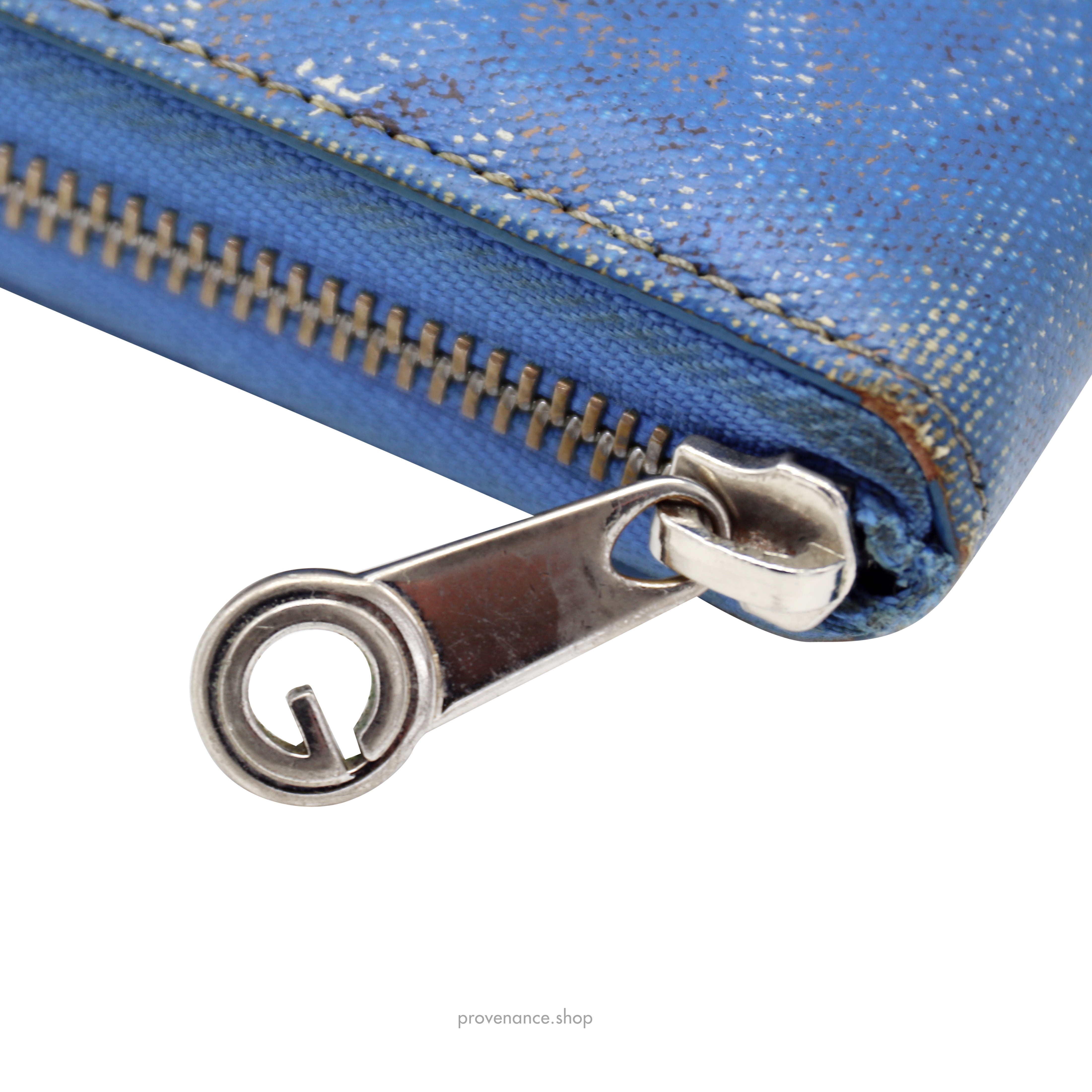 Goyard Matignon Zipped Wallet - Sky Blue Goyardine - 6