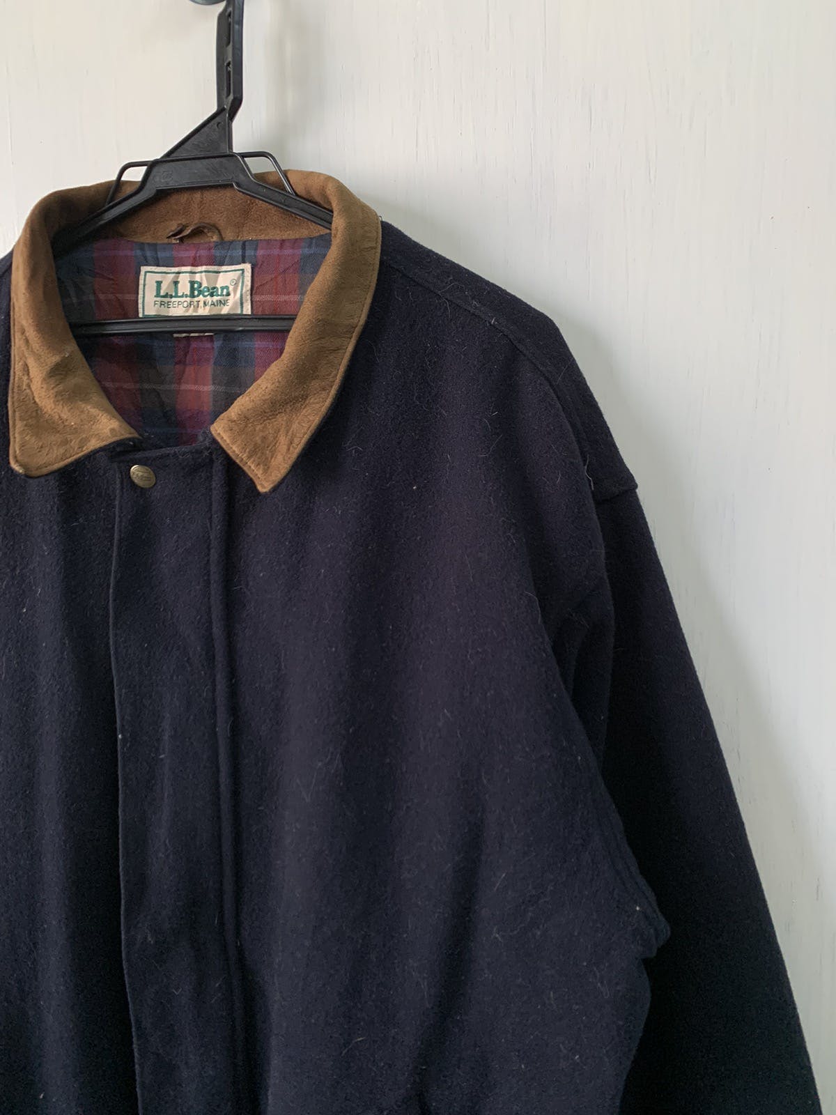 Vintage - Vtg LL Bean Wool Jacket With Thinsulate Made in Usa