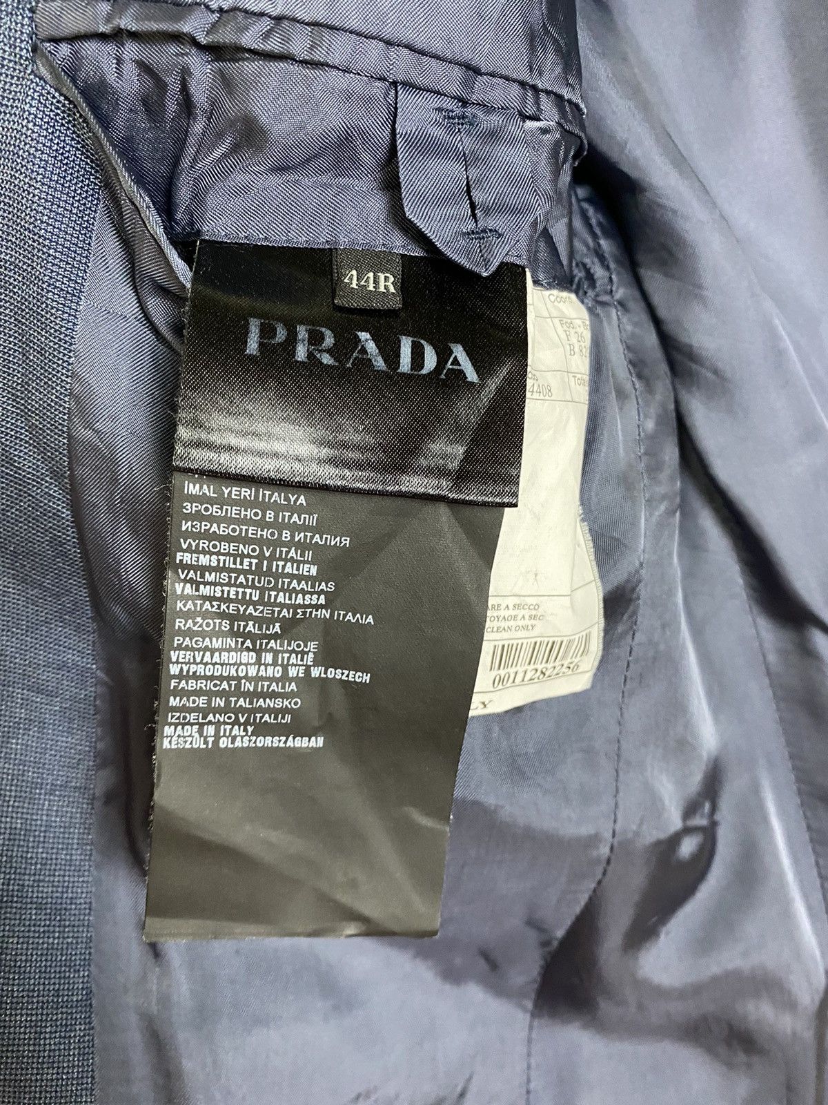 PRADA Single Breasted Suit Blazer 44R Men's - 6