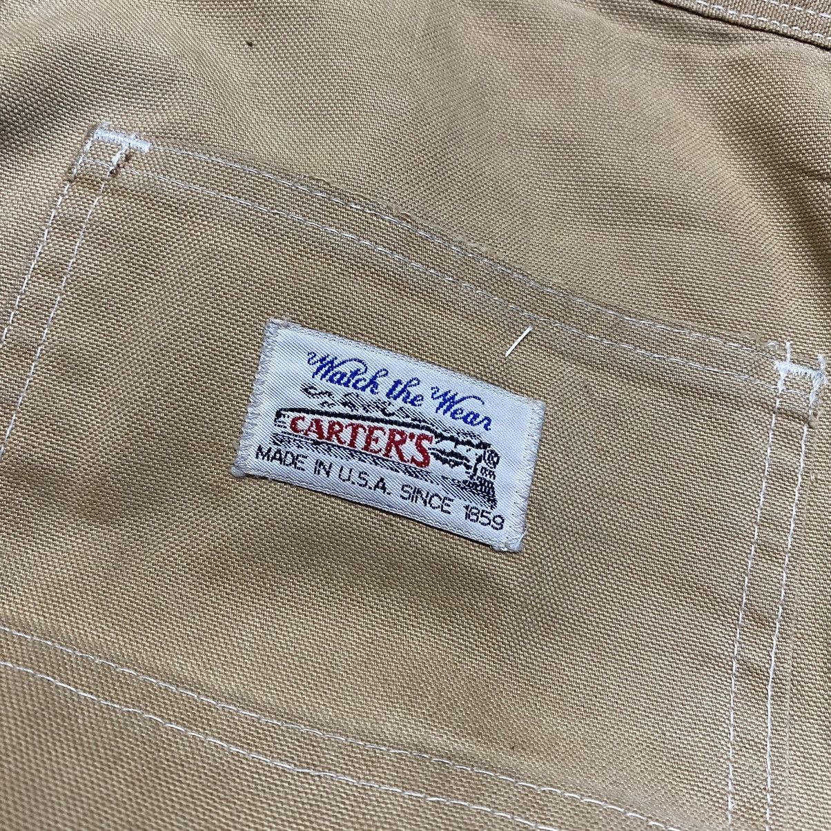 Vintage 70s CARTERS Carpenter Canvas Pant - 13