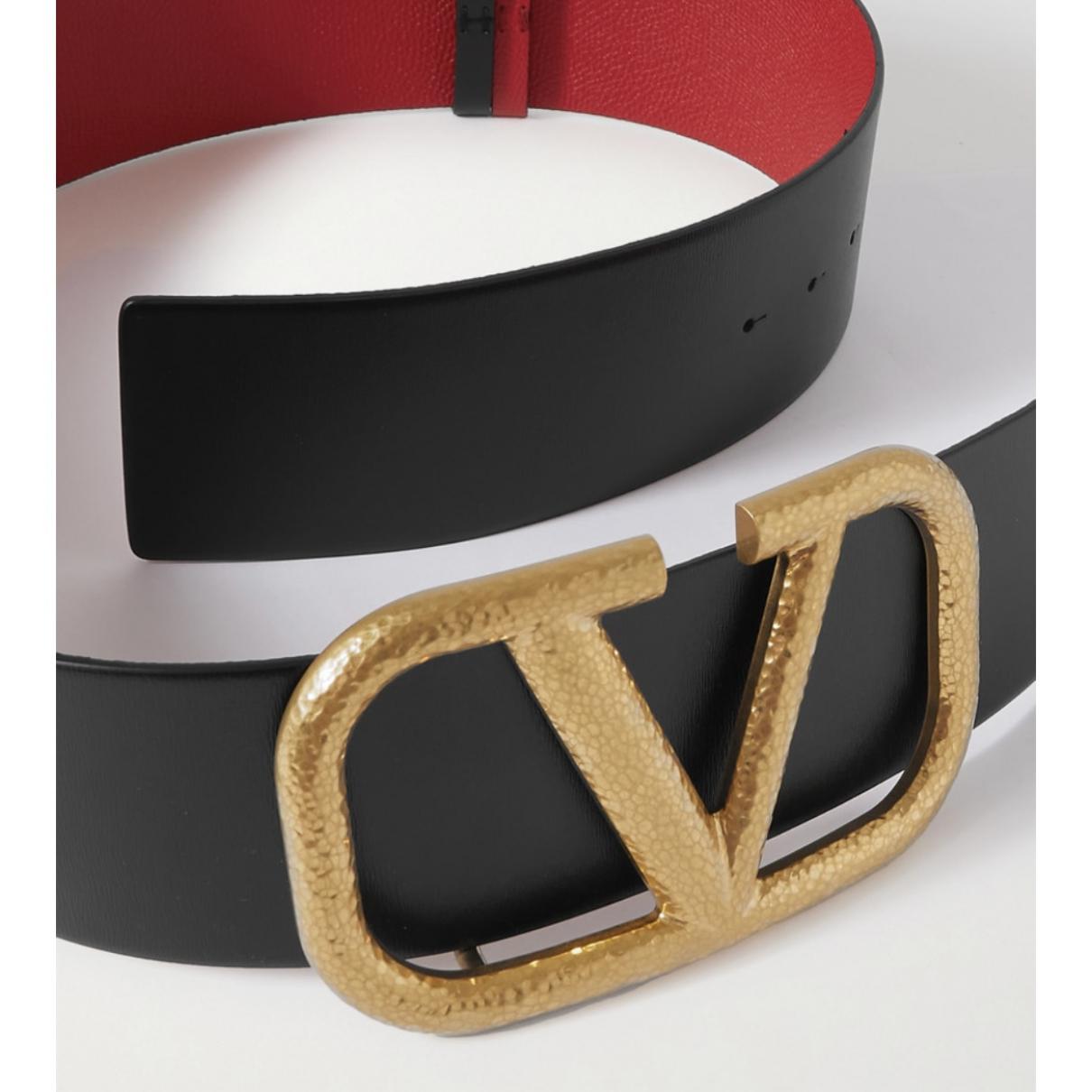 VLogo leather belt - 2