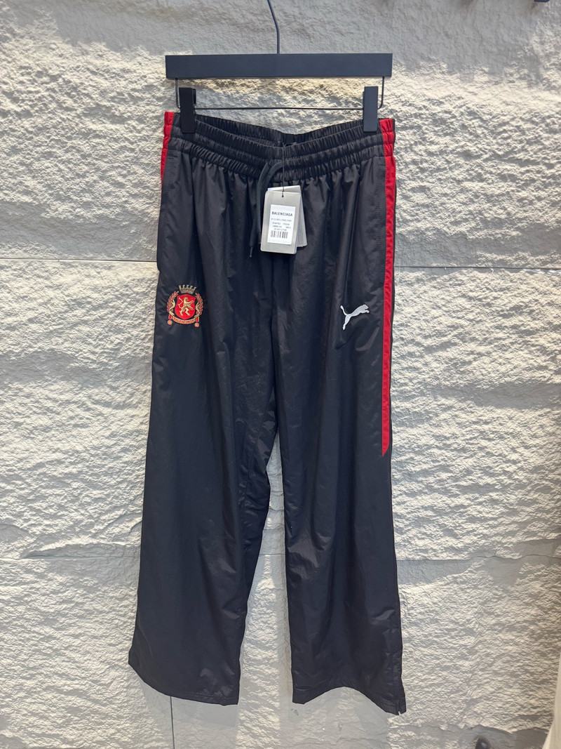 Balenciaga x Puma Black Red Windpants - 1