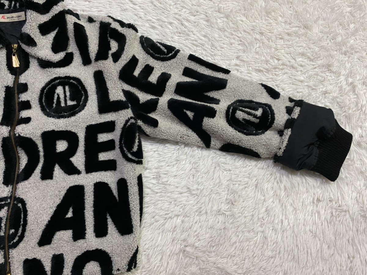 Japanese Brand - Andre Luciano Spellout Fullprint Jacket Nice Design - 5